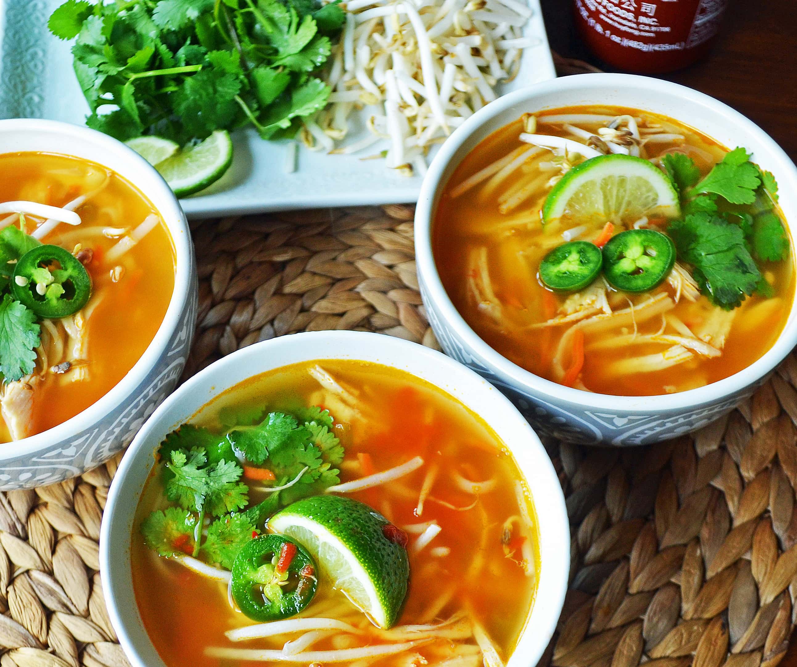 Phony Pho Chicken Broth Bowls – Modern Honey