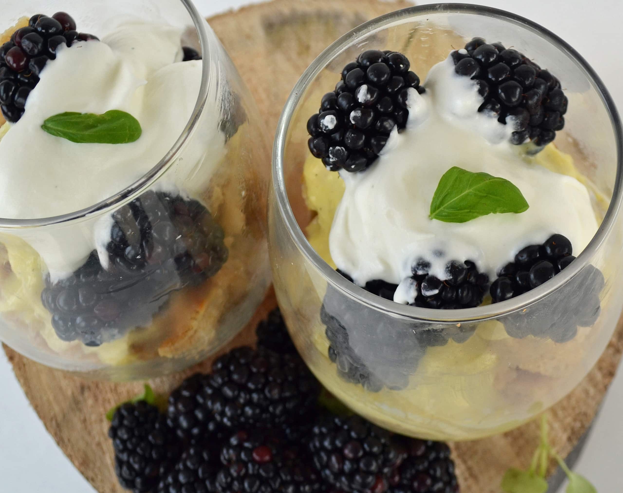 Blackberry Creme Bread Pudding