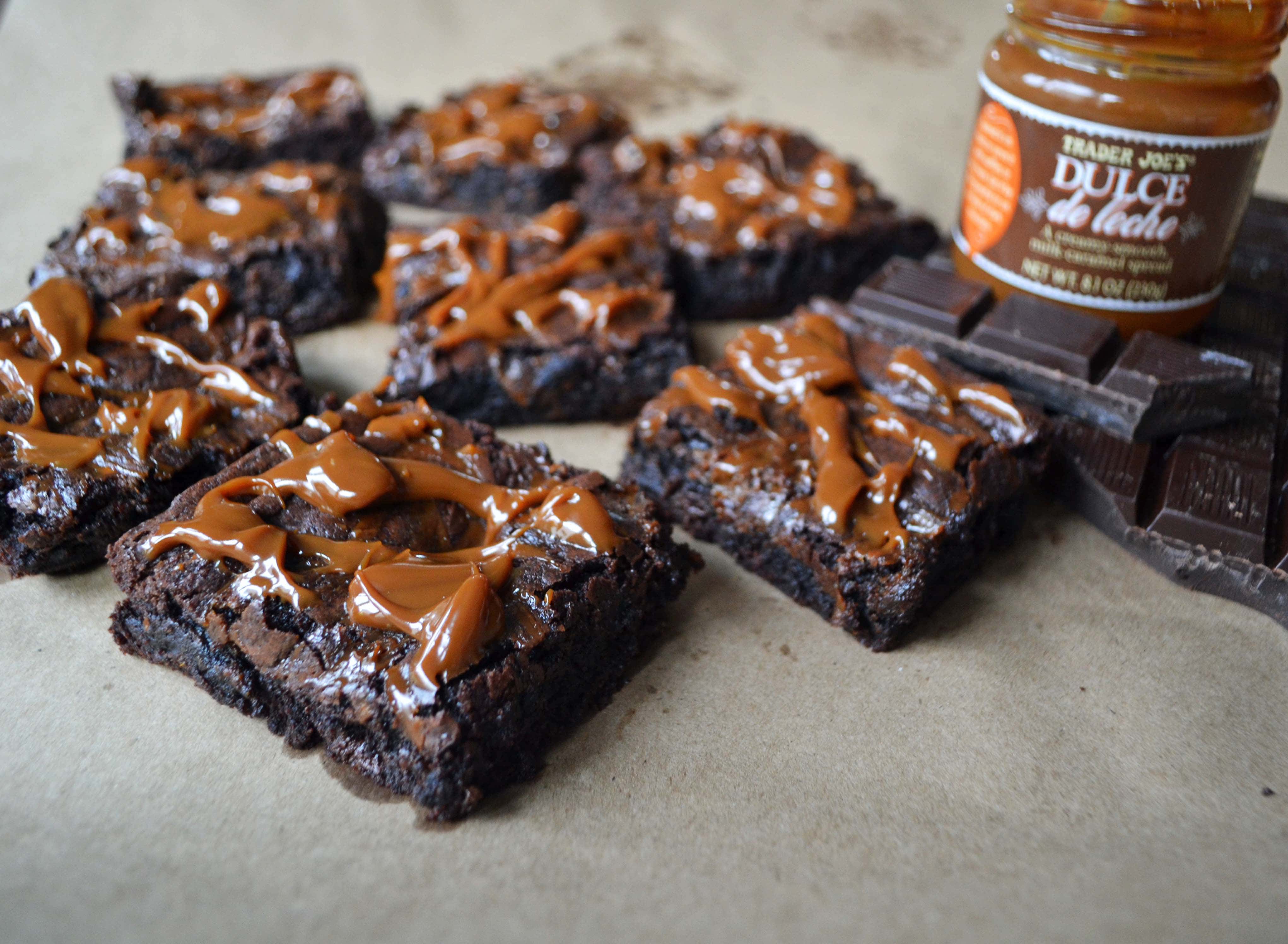 Better than a Boyfriend Brownies with Dulce de Leche Caramel by Modern Honey - www.modernhoney.com