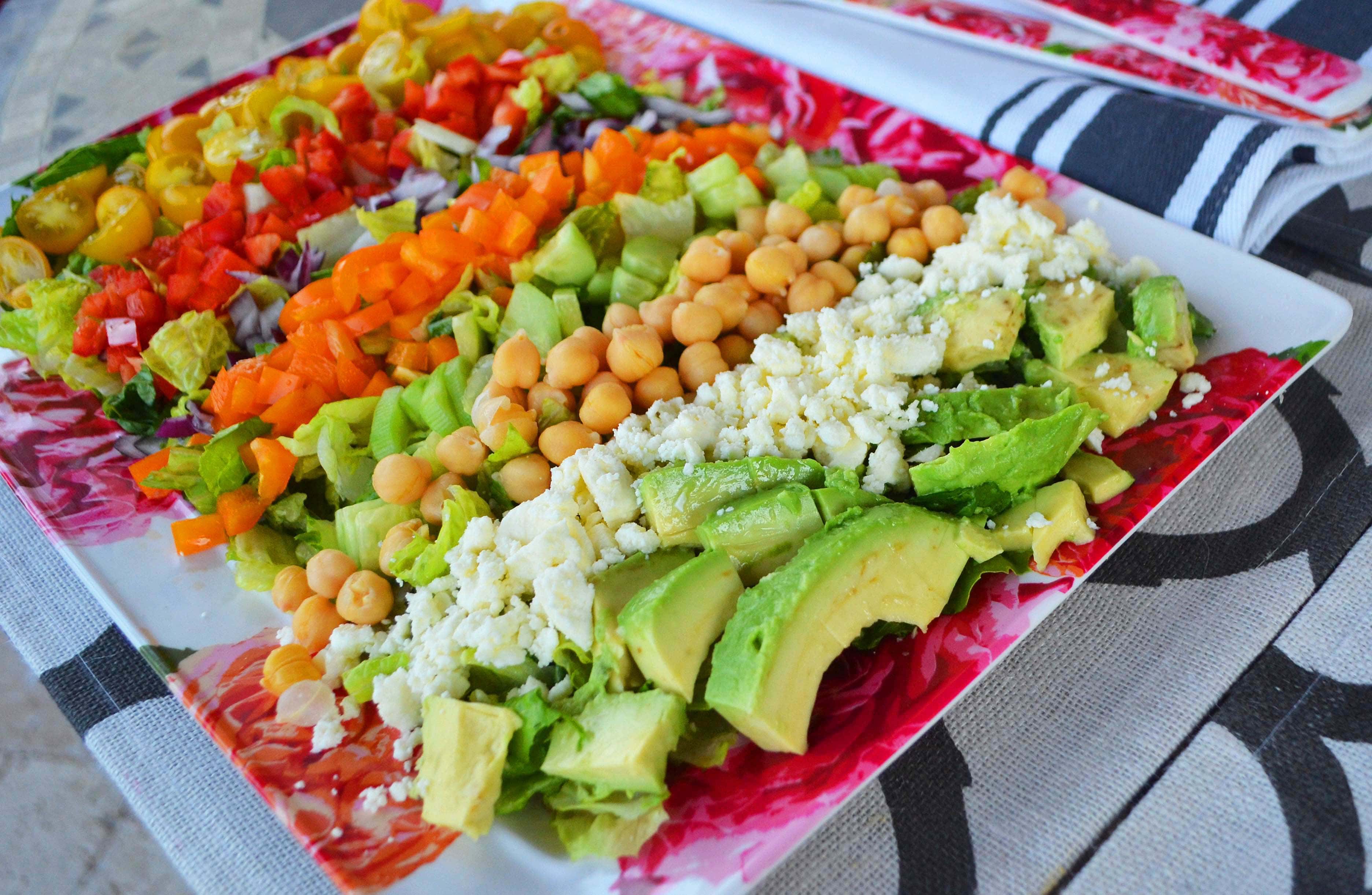 Color Me Pretty Salad. It's a powerhouse salad packed with every color in the rainbow of vegetables. 