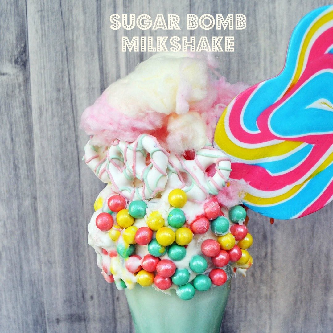 Black Tap Milkshake Copycat Recipe. Cotton Candy Sugar Bomb Milkshake by Modern Honey. www.modernhoney.com