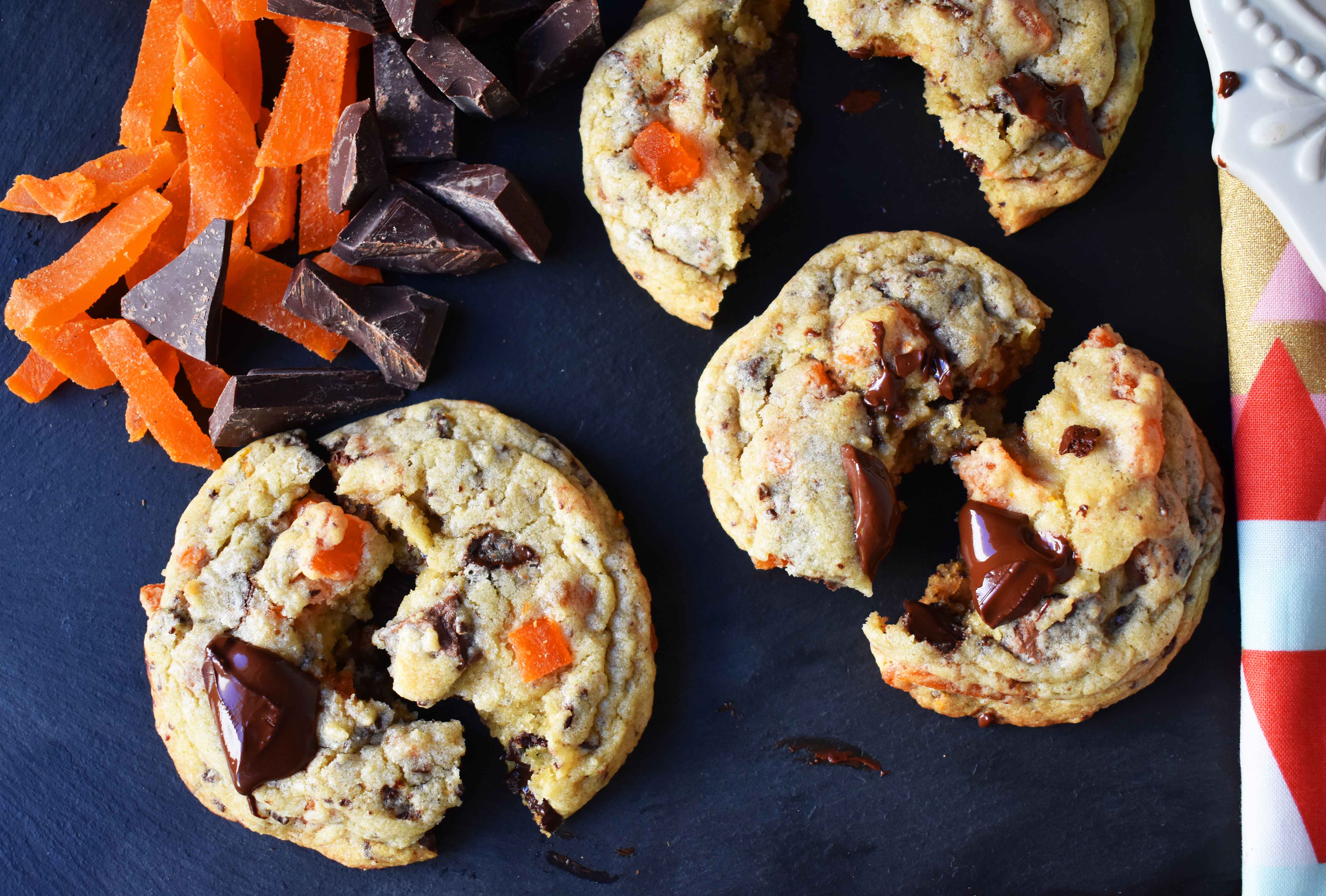 RubySnap Vivianna Dark Chocolate Mango Cookies by Modern Honey. Citrus dough cookies studded with dark chocolate and mango. A highly addicting cookie from this popular bakery. www.modernhoney.com