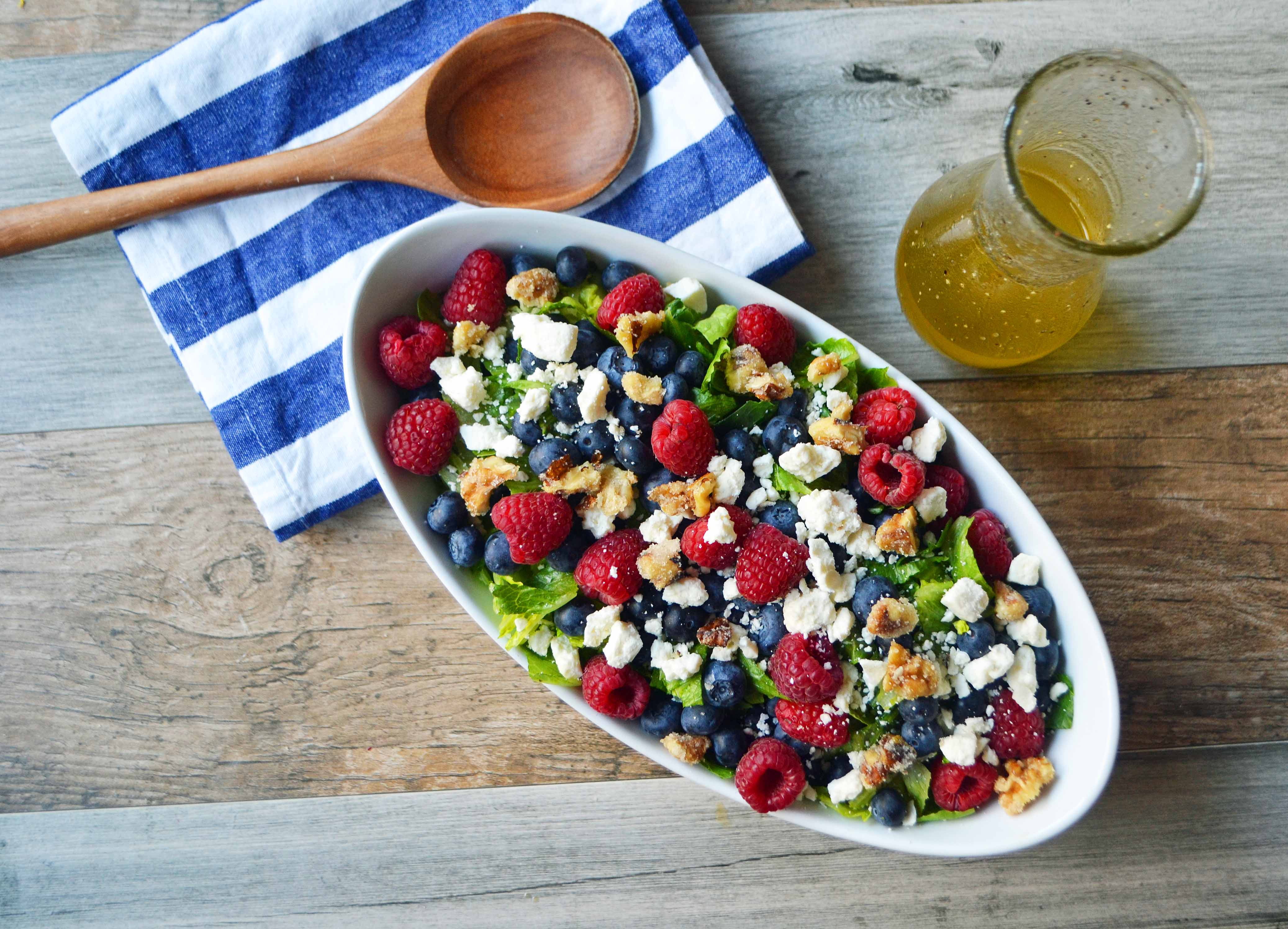 All American Nuts and Berries Salad by Modern Honey l www.modernhoney.com