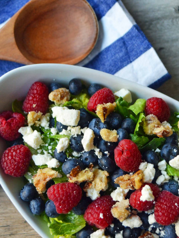 All American Nuts and Berries Salad by Modern Honey l www.modernhoney.com