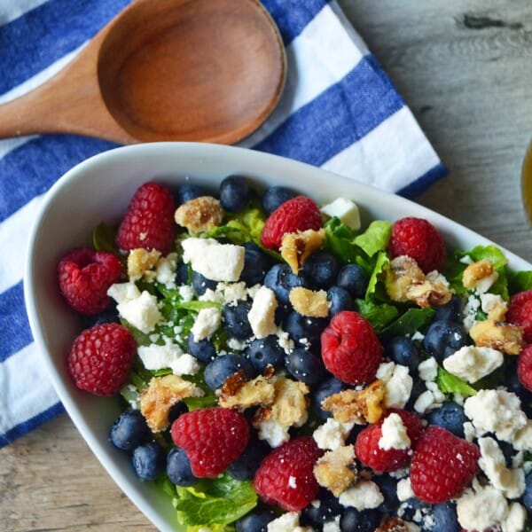 All American Nuts and Berries Salad by Modern Honey l www.modernhoney.com