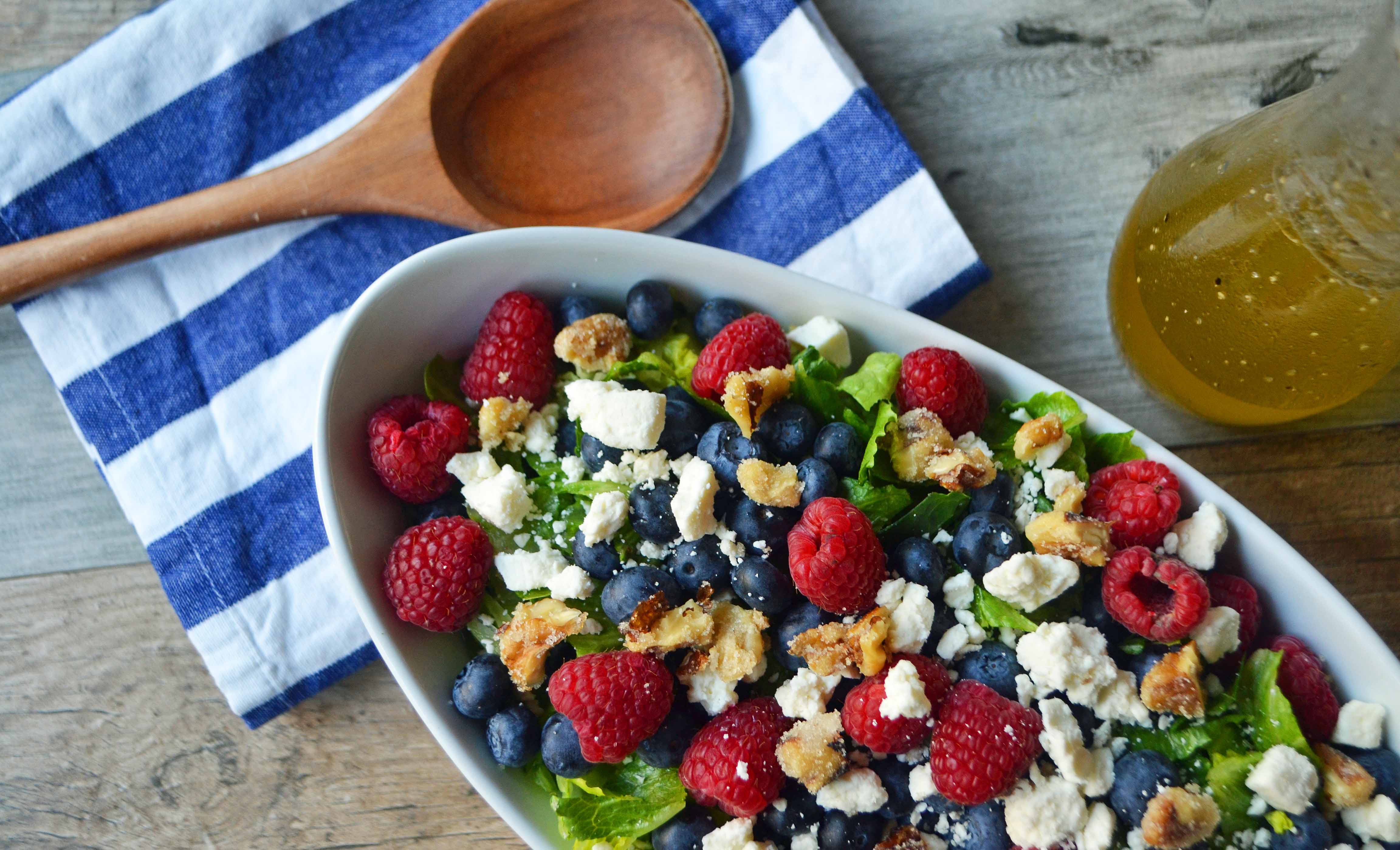 All American Nuts and Berries Salad by Modern Honey l www.modernhoney.com