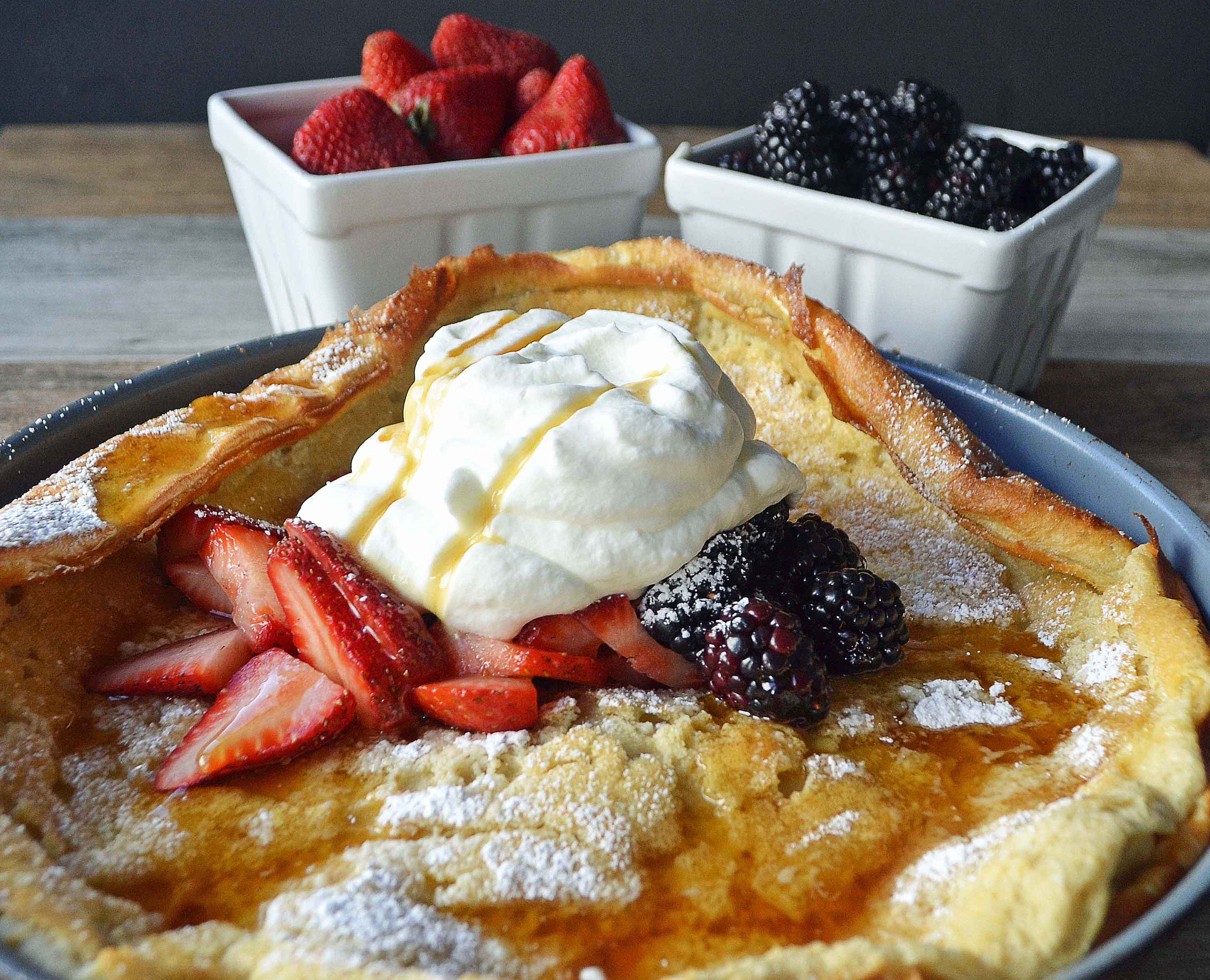 Dutch Baby Puff Pancake by Modern Honey - www.modernhoney.com