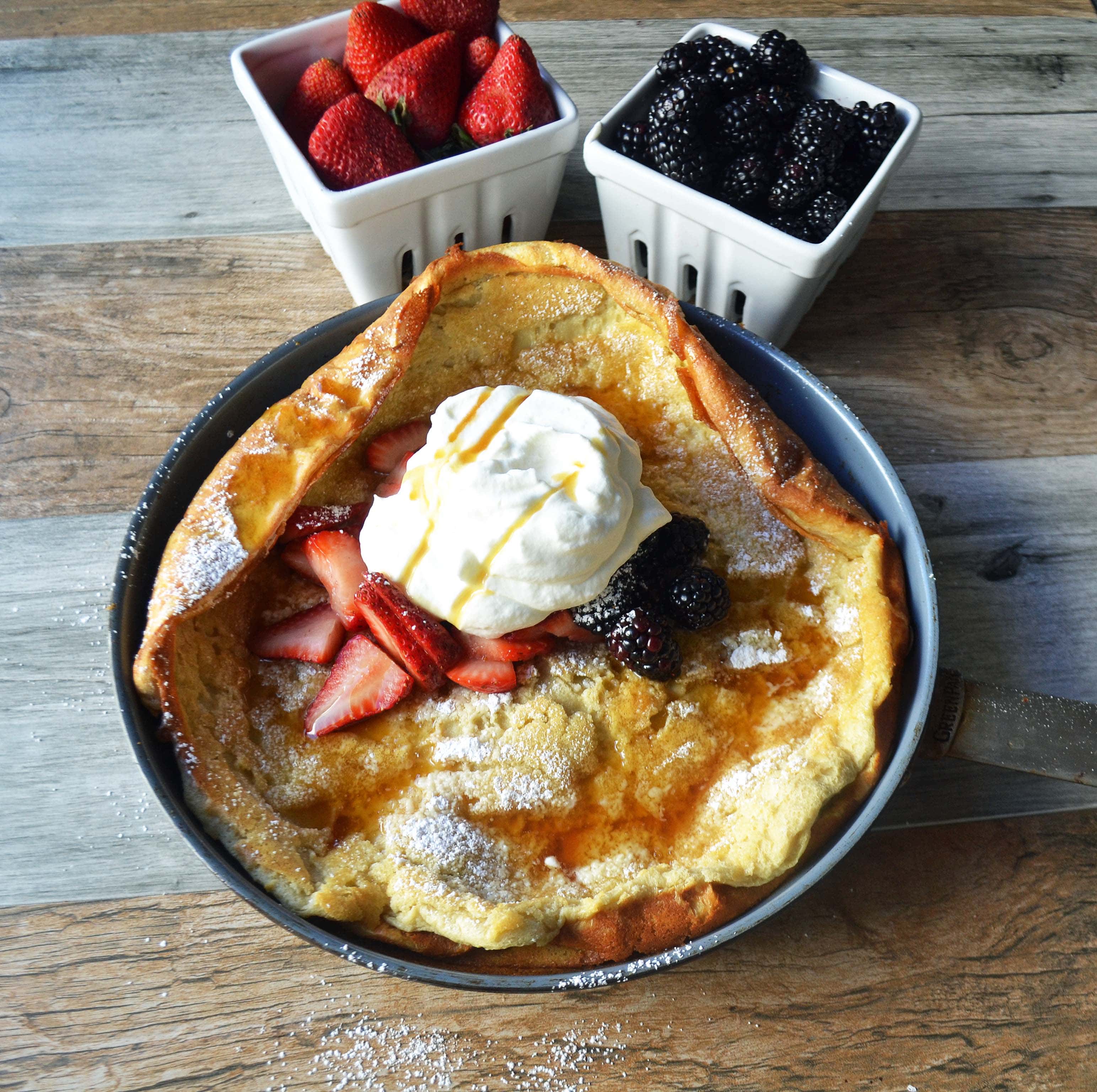 Dutch Baby Puff Pancake by Modern Honey - www.modernhoney.com