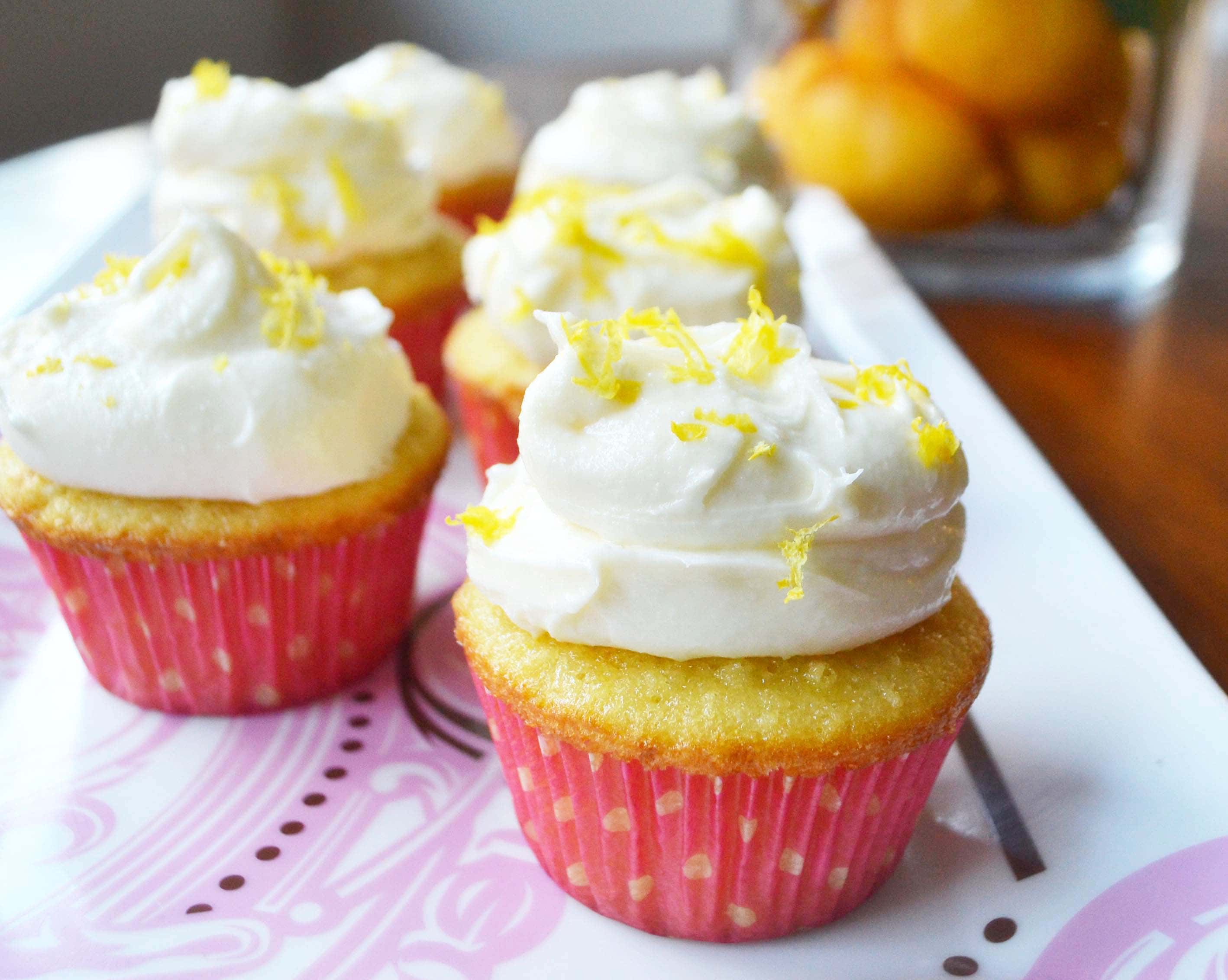 Italian Lemon Cupcakes with Sweet Ricotta Cream by Modern Honey - www.modernhoney.com