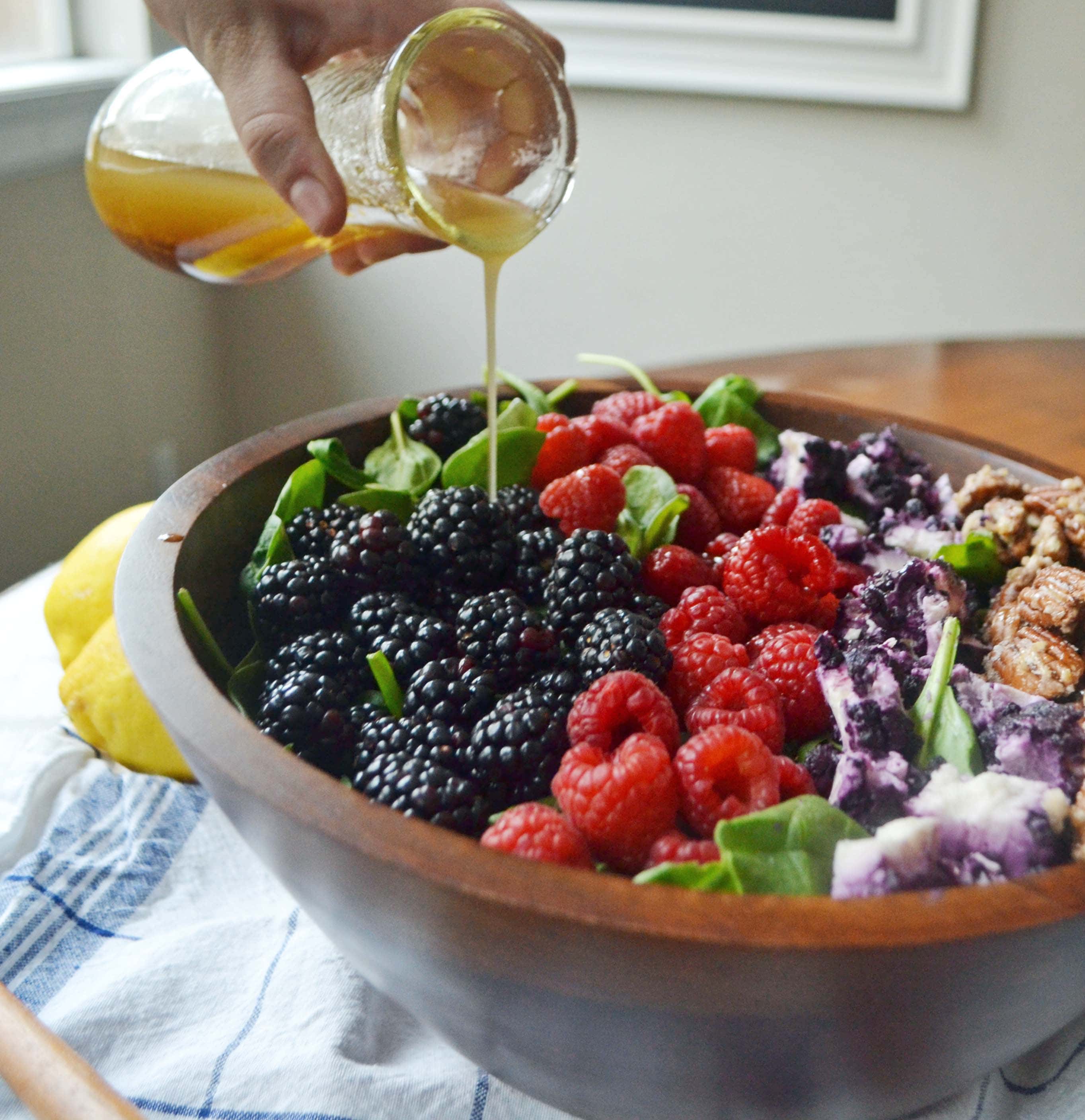 Berry Pecan Salad by Modern Honey - www.modernhoney.com