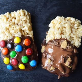 Chocolate Dipped Rice Krispies Treats by Modern Honey l www.modernhoney.com