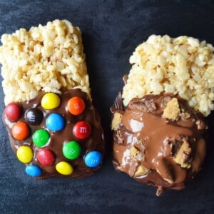 Chocolate Dipped Rice Krispies Treats by Modern Honey l www.modernhoney.com