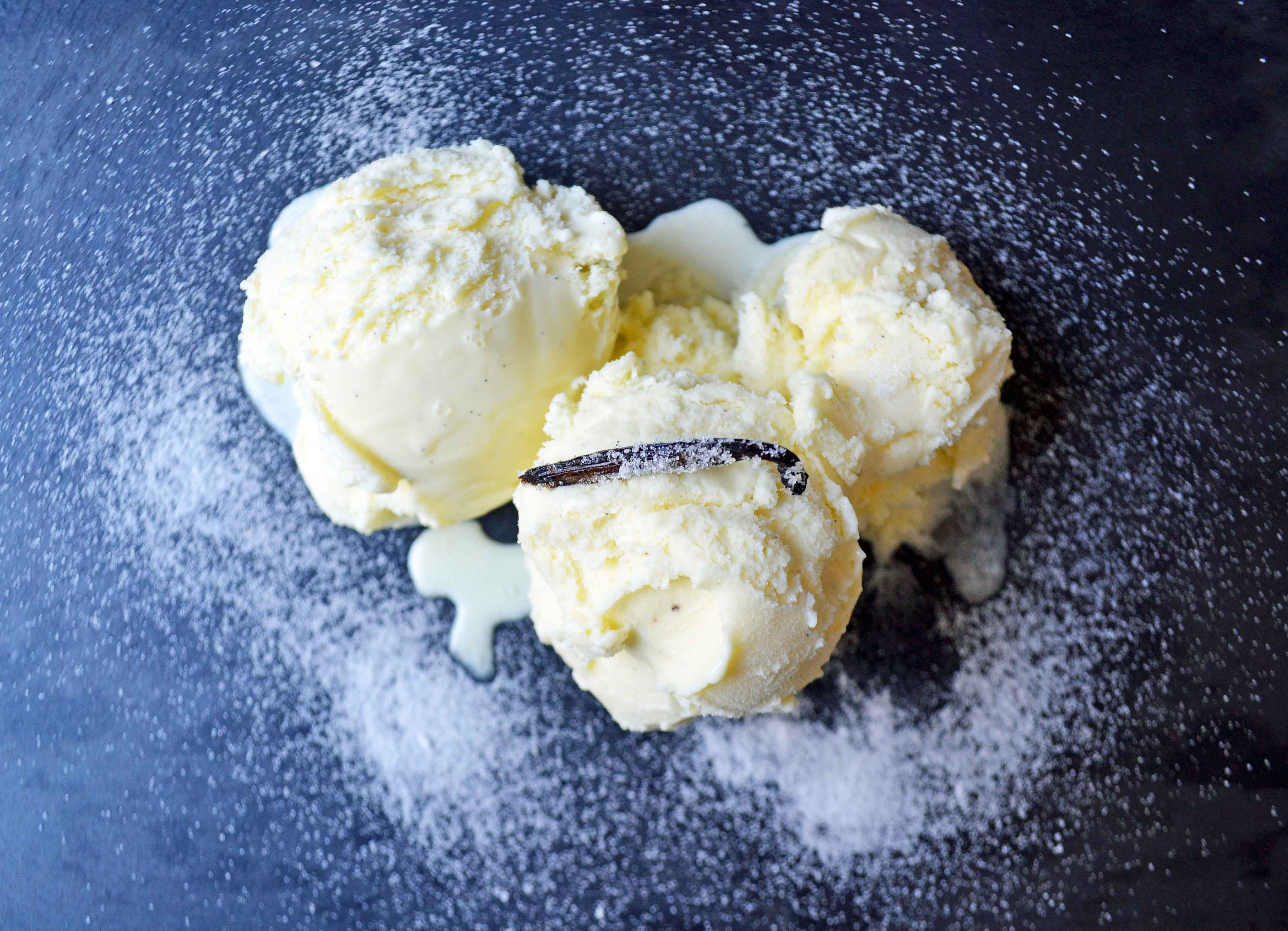 Homemade Vanilla Ice Cream Recipe (Churned w/ Vanilla Bean)