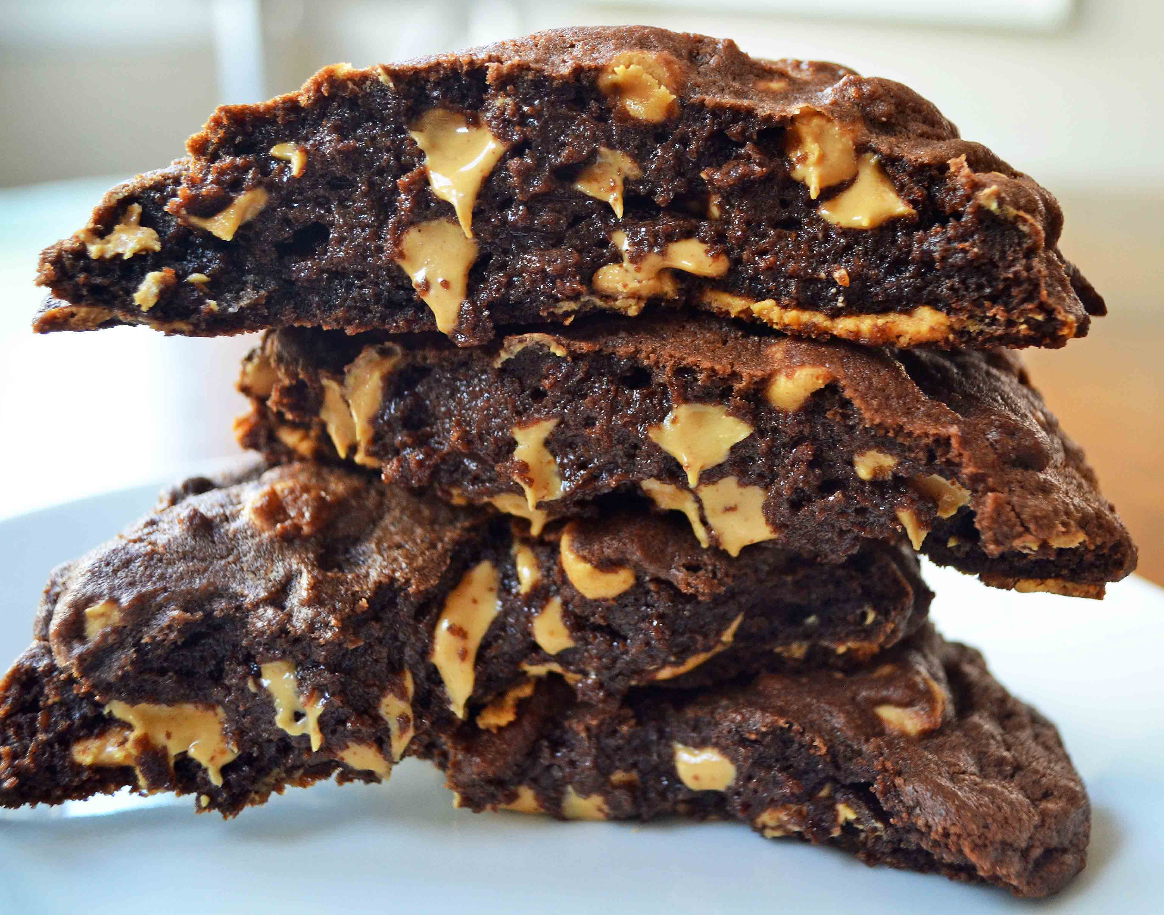 M&M's® Crispy Double Chocolate Peanut Butter Chip Cookie Bars - A