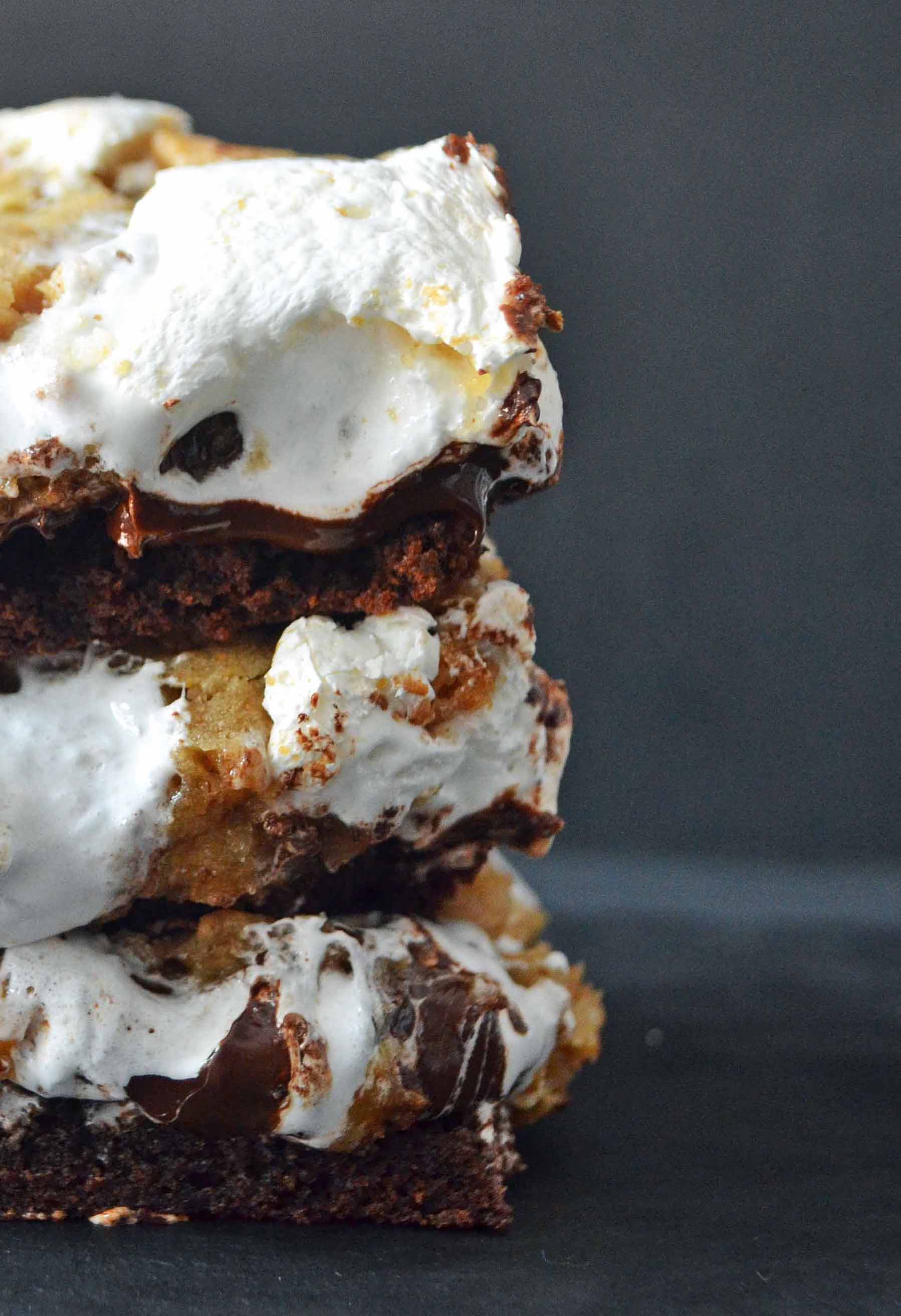 S'more Brownie Bars by Modern Honey l www.modernhoney.com