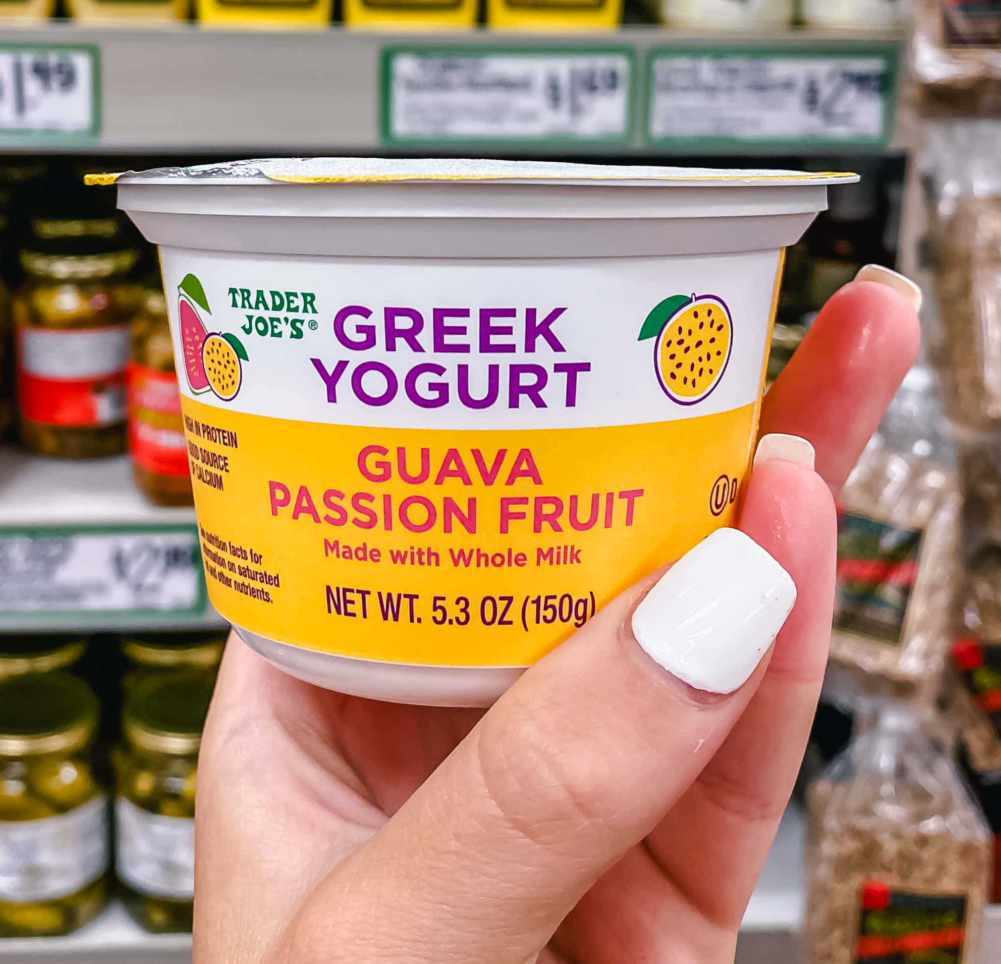 Guava Passionfruit Greek Yogurt. The Best Things to Buy at Trader Joe's.