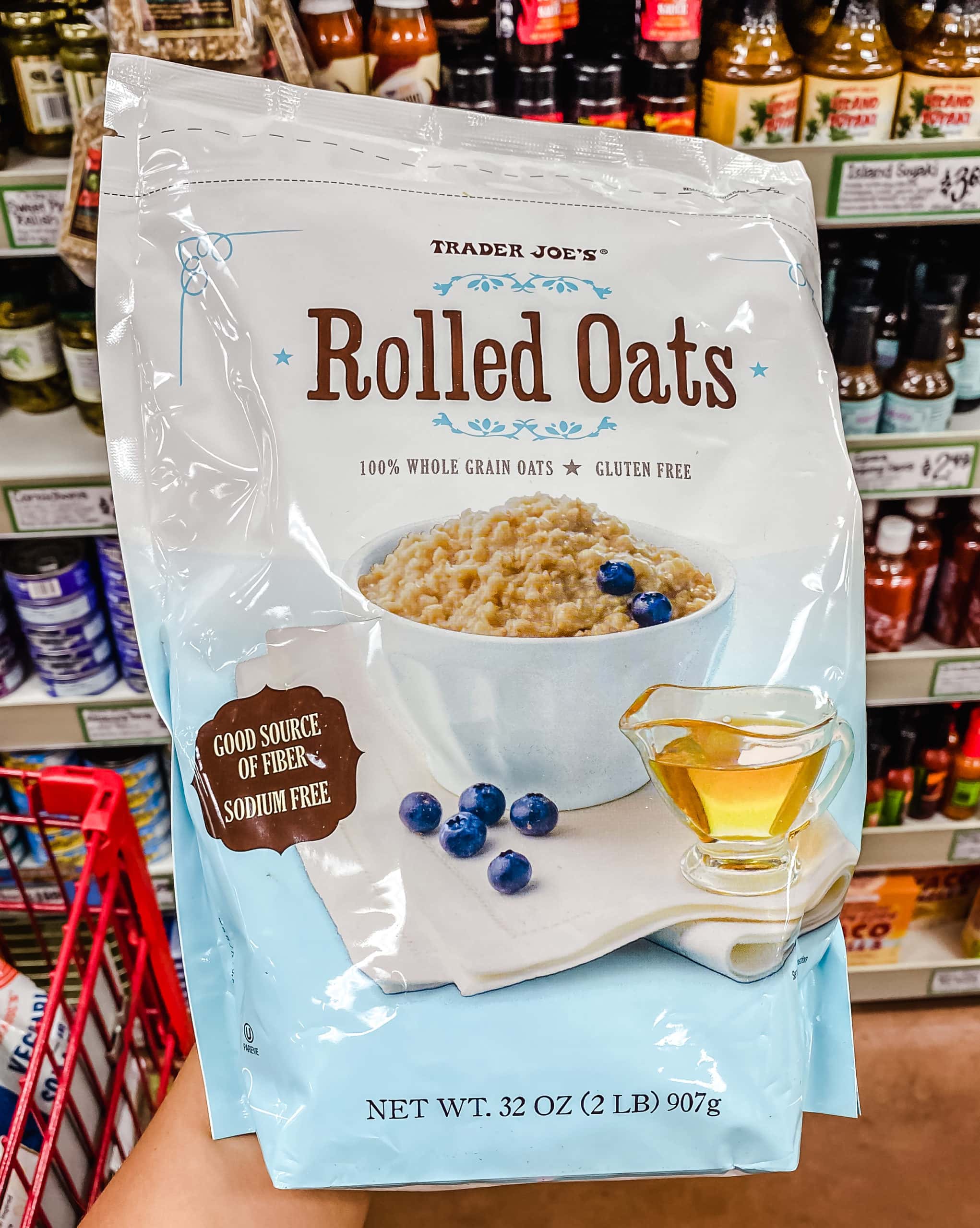 Gluten Free Rolled Oats from Trader Joe's. The best foods to buy from Trader Joe's. 