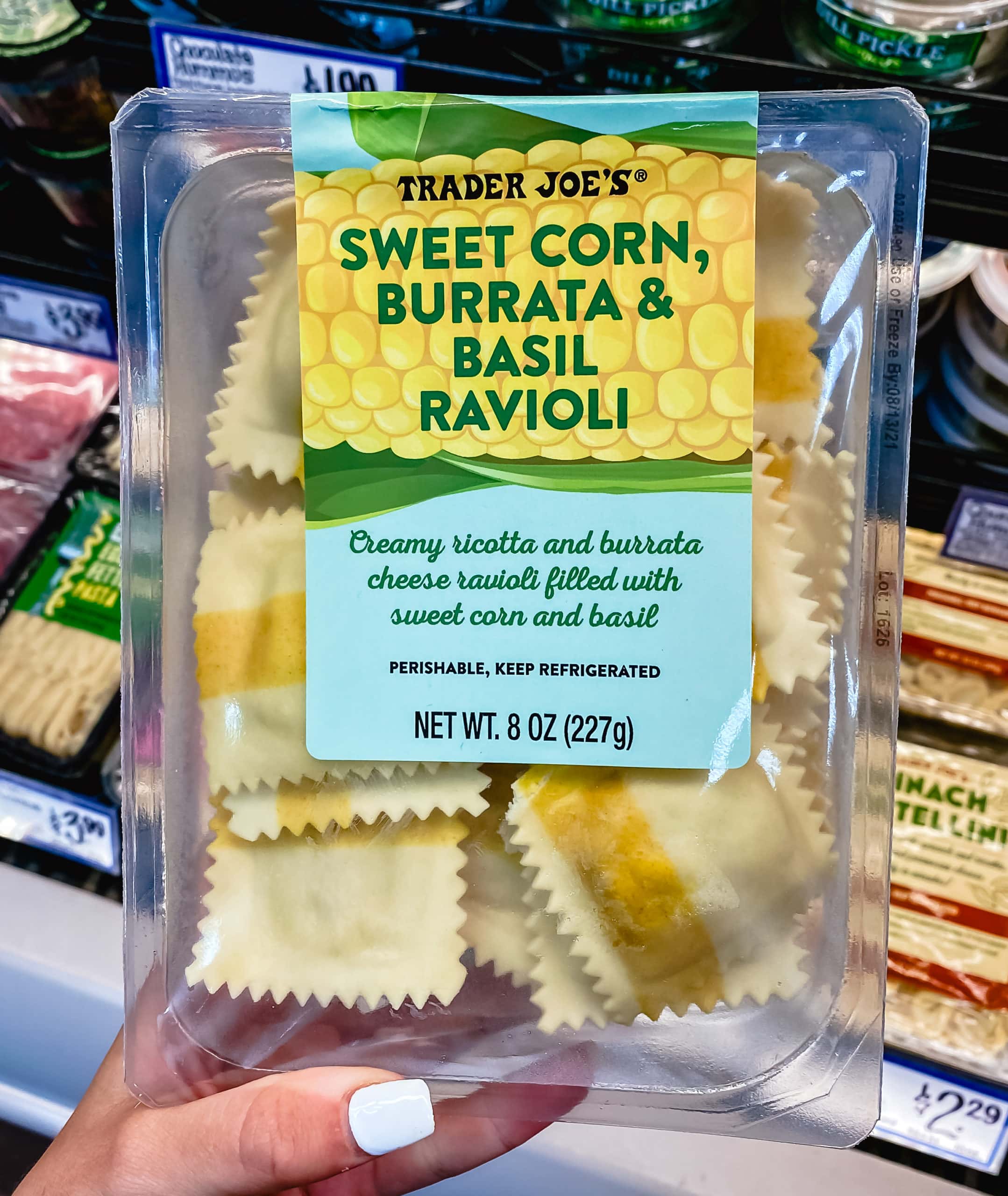 Sweet Corn and Burrata, and Basil Ravioli from Trader Joe's. The Best Foods to Buy from Trader Joe's. 