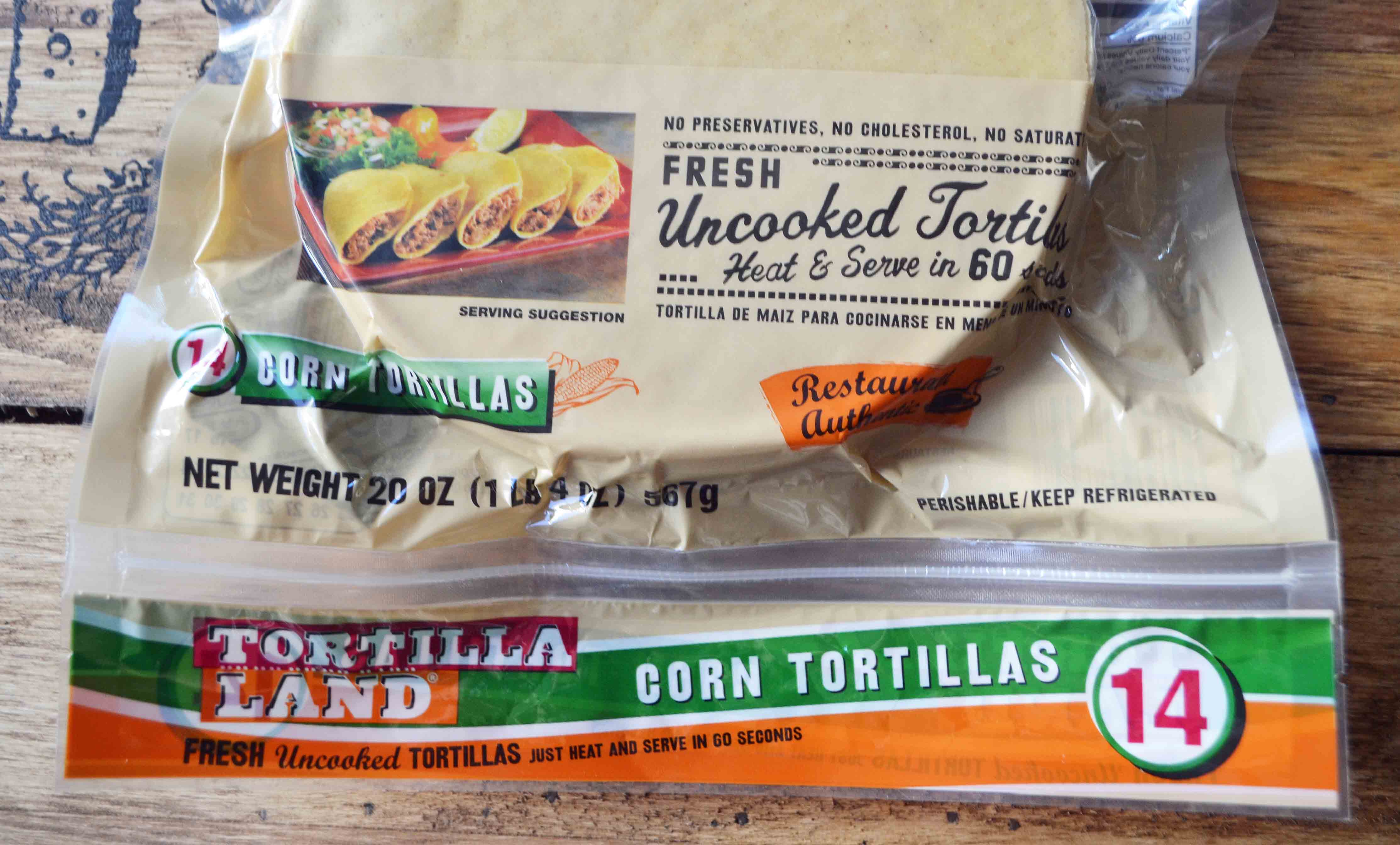 Chicken Poblano Sweet Potato Tacos by Modern Honey l Tortilla Land Uncooked Corn Tortillas - 60 calories each