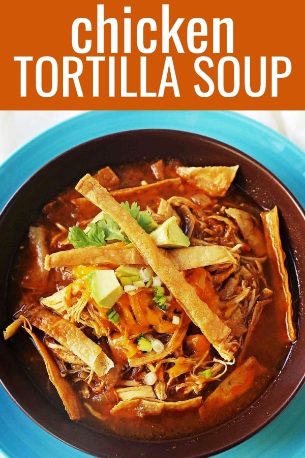 Chicken Tortilla Soup. The Best Homemade Chicken Tortilla Soup Recipe. Flavorful, easy chicken soup recipe. www.modernhoney.com #chickentortillasoup #tortillasoup #chickentortillasouprecipe