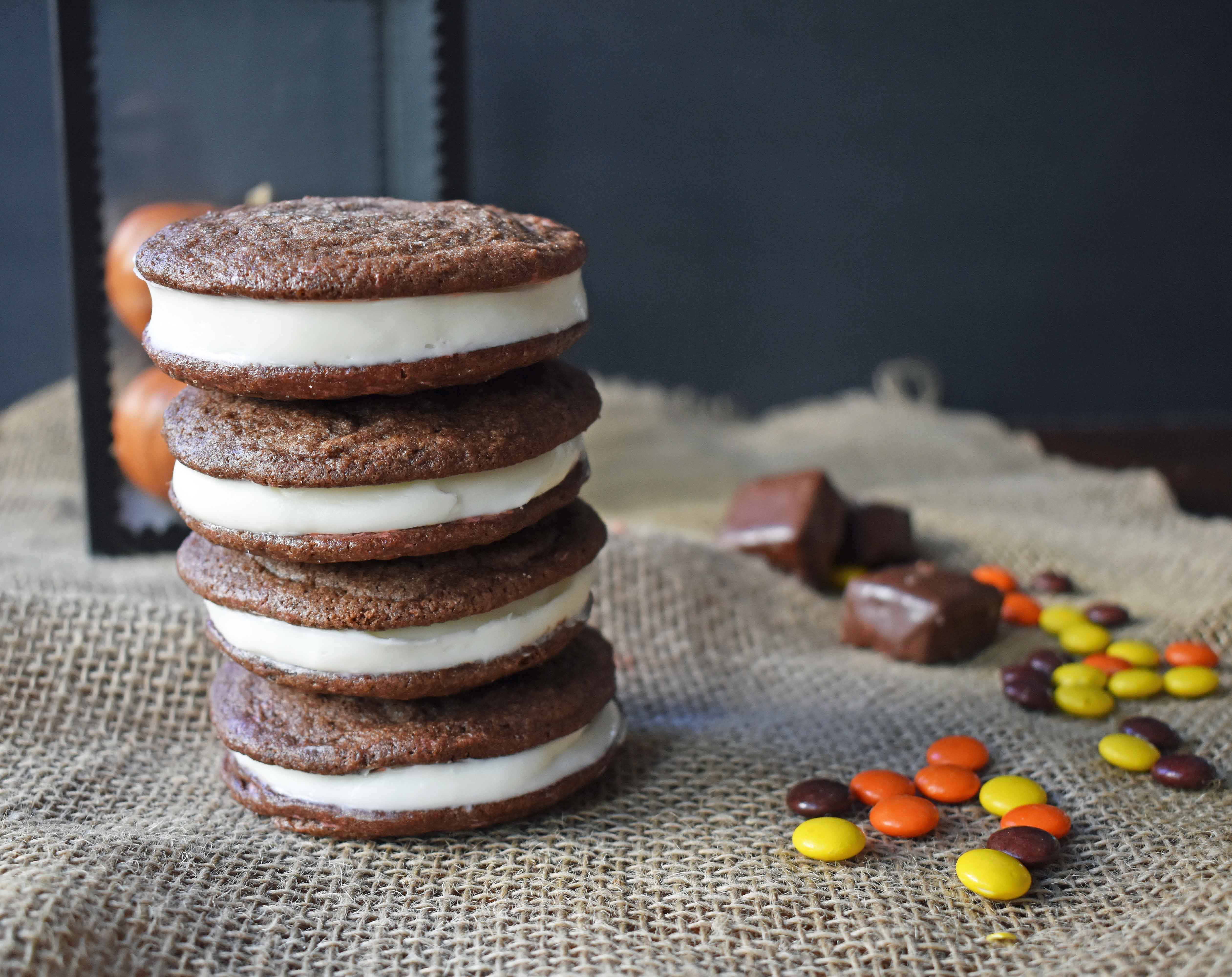 Homemade Oreo Cookies by Modern Honey. Rich Chocolate Cookies filled with Sweet Buttercream Filling. It's Oreos cookies but so much better. 