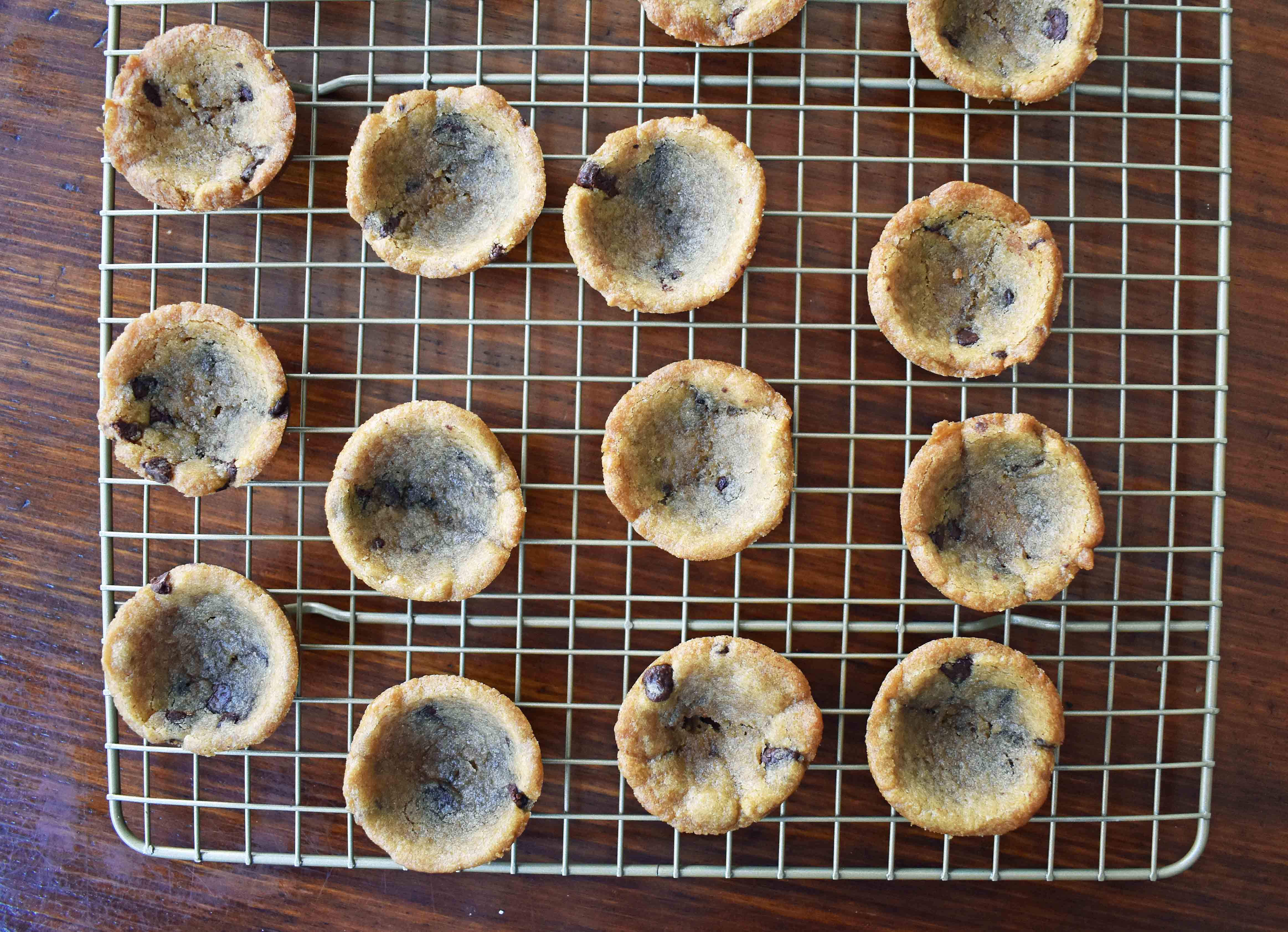 Chocolate Ganache Filled Cookie Cups