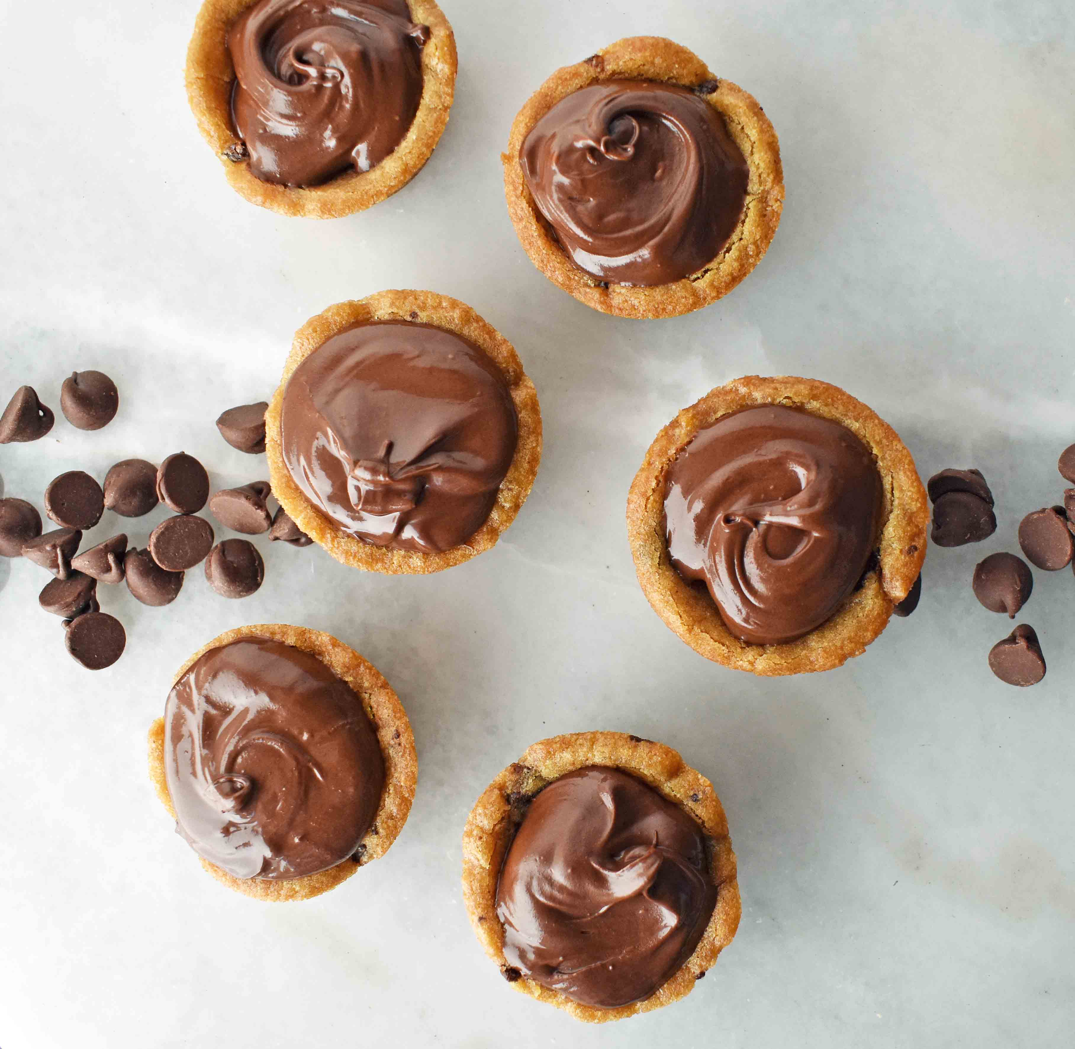 Chocolate Ganache Filled Cookie Cups