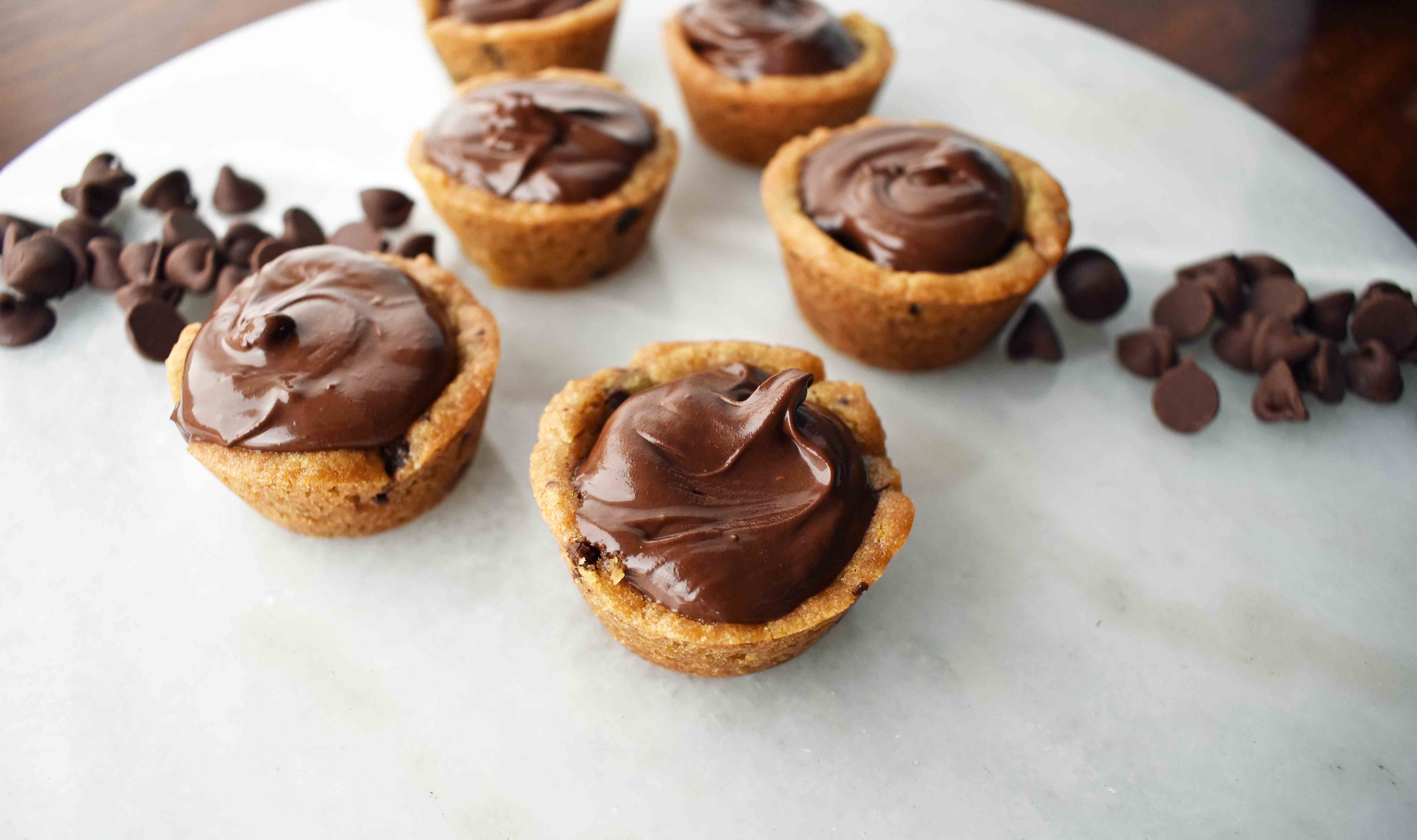 Chocolate Ganache Filled Cookie Cups 