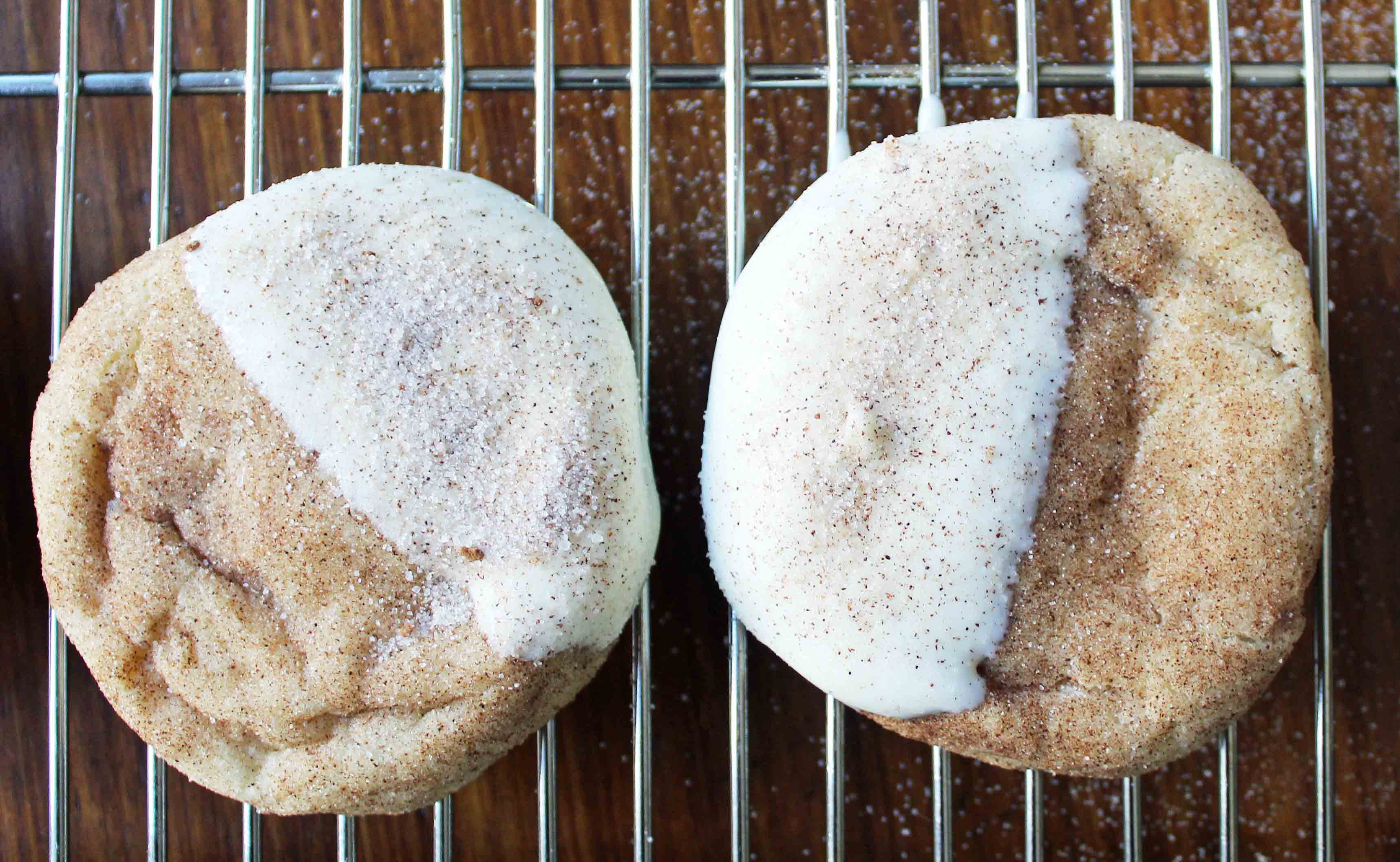 White Chocolate Dipper Snickerdoodles. The only Snickerdoodle Cookie recipe you will ever need. Perfect cinnamon sugar Snickerdoodles every single time. Snickerdoodles dipped in white chocolate make them even better. www.modernhoney.com