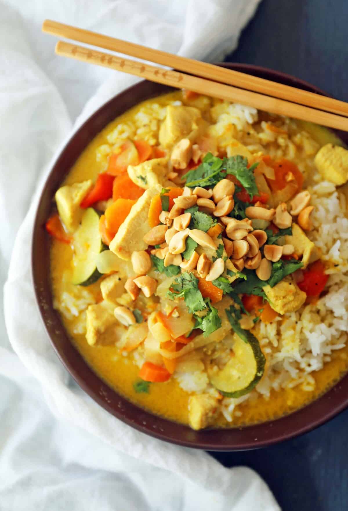 Thai Chicken Curry Bowls Modern Honey