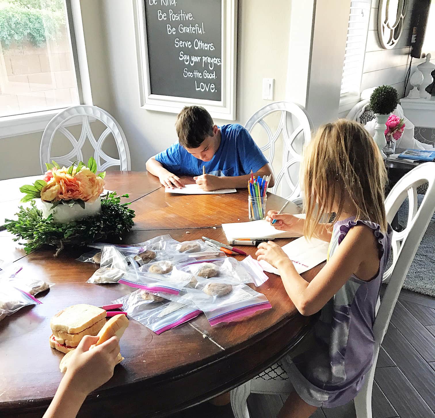 Bake Some Good. Making lunch bags to deliver to the homeless in the streets of Phoenix. #BakeSomeGood 