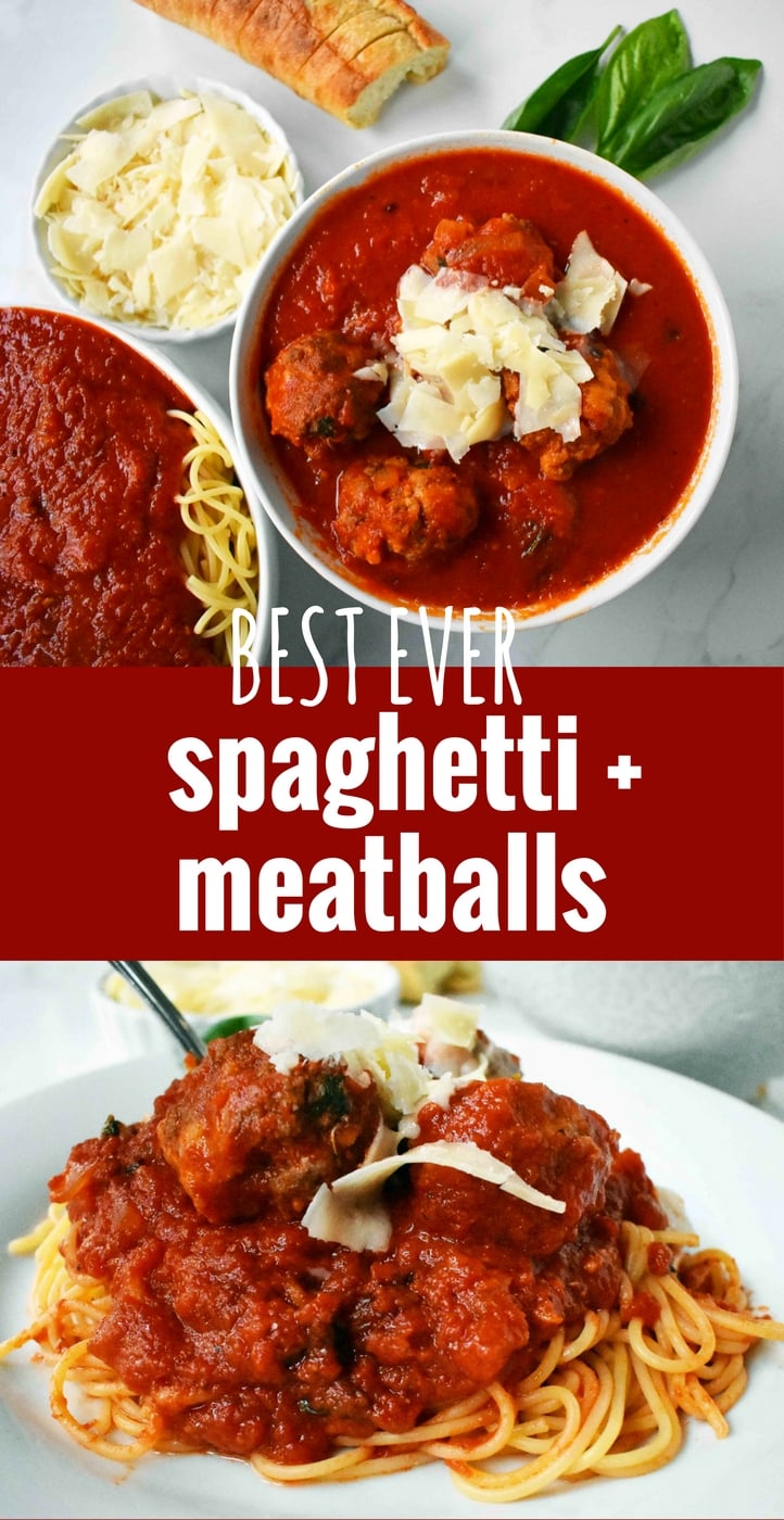 Mama's Best Ever Spaghetti and Meatballs. How to make perfect meatballs at home with little tricks to make them tender. Restaurant-quality spaghetti and meatballs at home. www.modernhoney.com