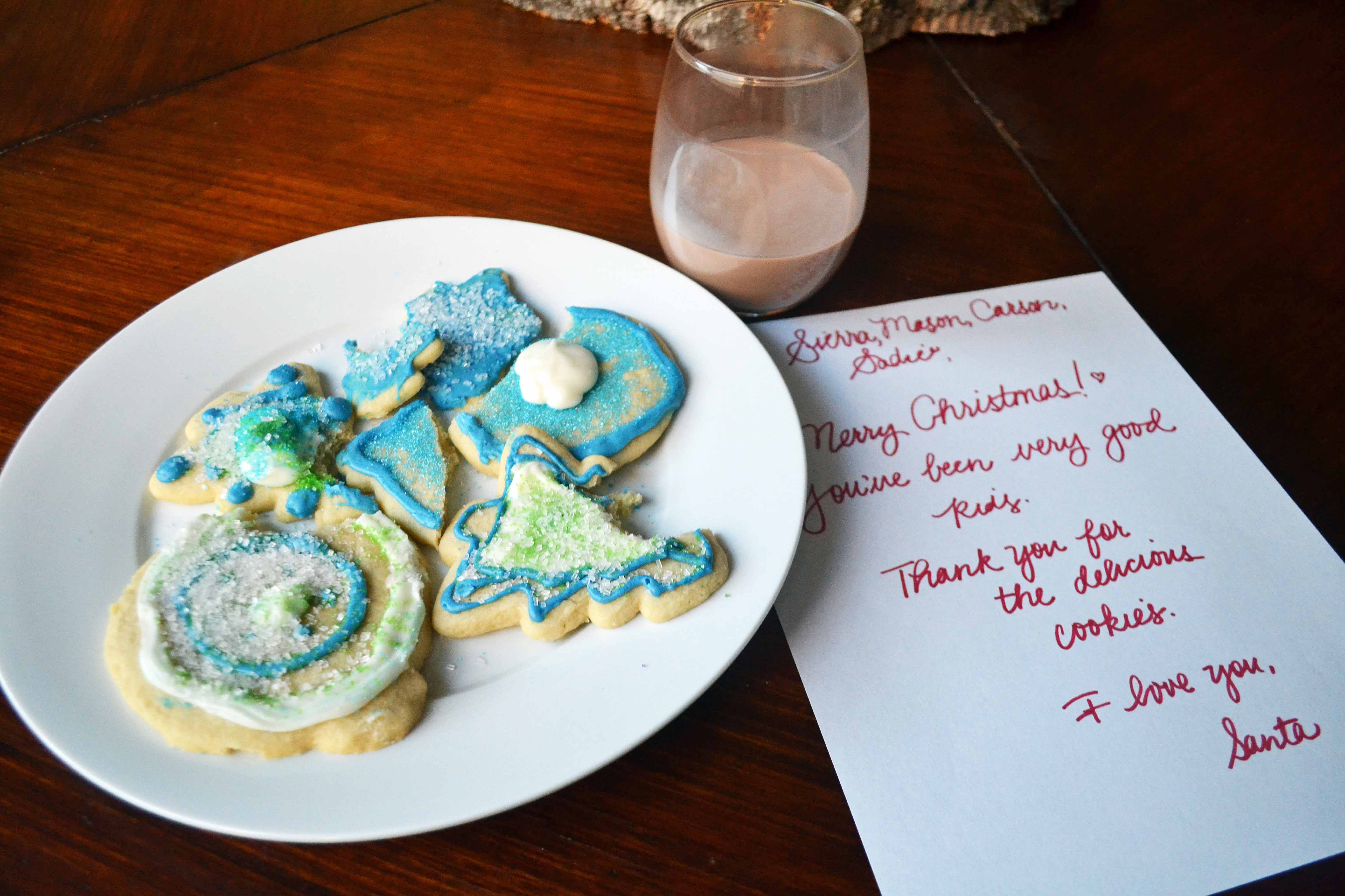 Christmas Bucket List. 10 Ways to Feel the Christmas Spirit by Modern Honey. Santa Christmas Cookies