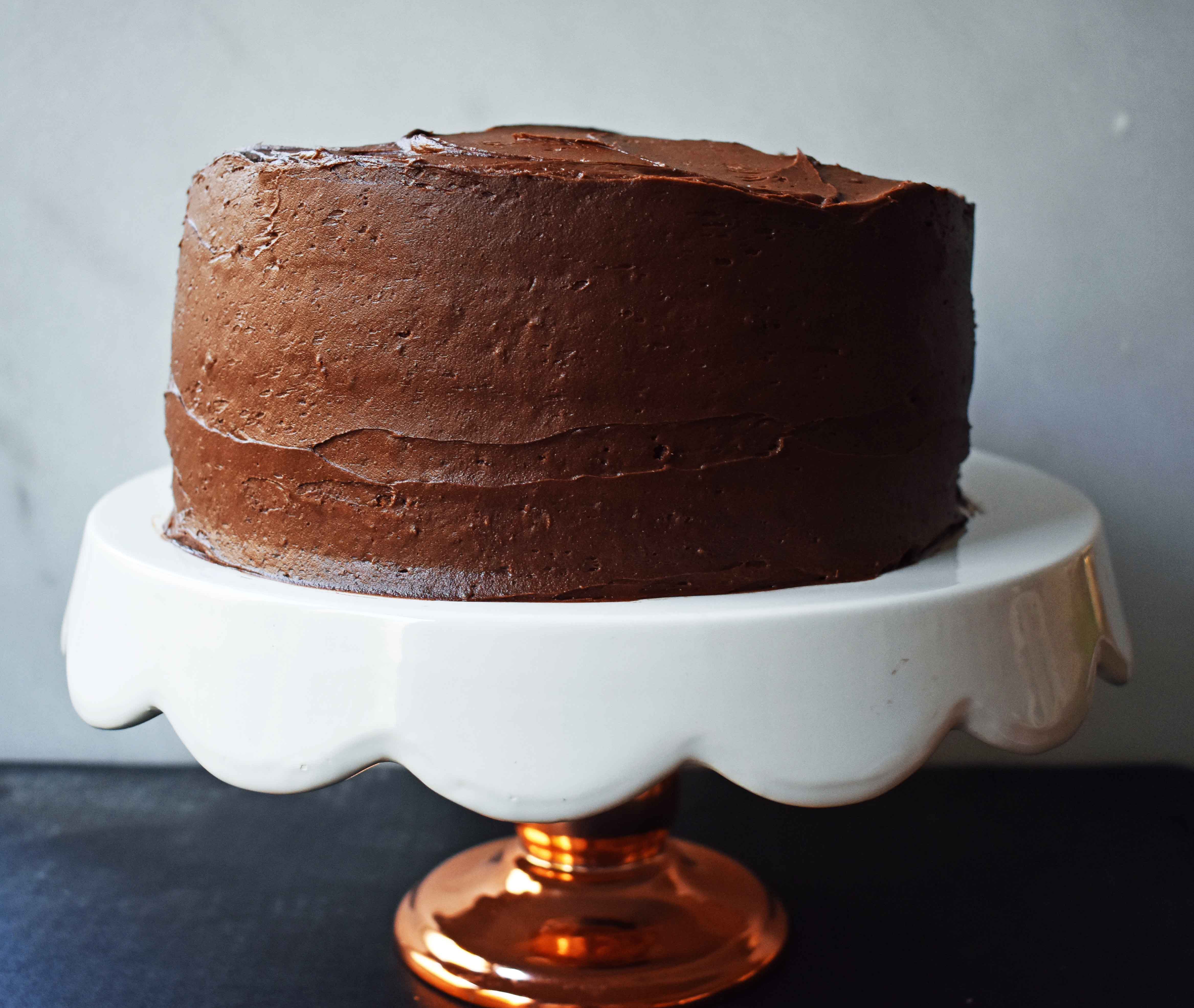 Yellow Birthday Cake With Milk Chocolate Frosting Modern Honey