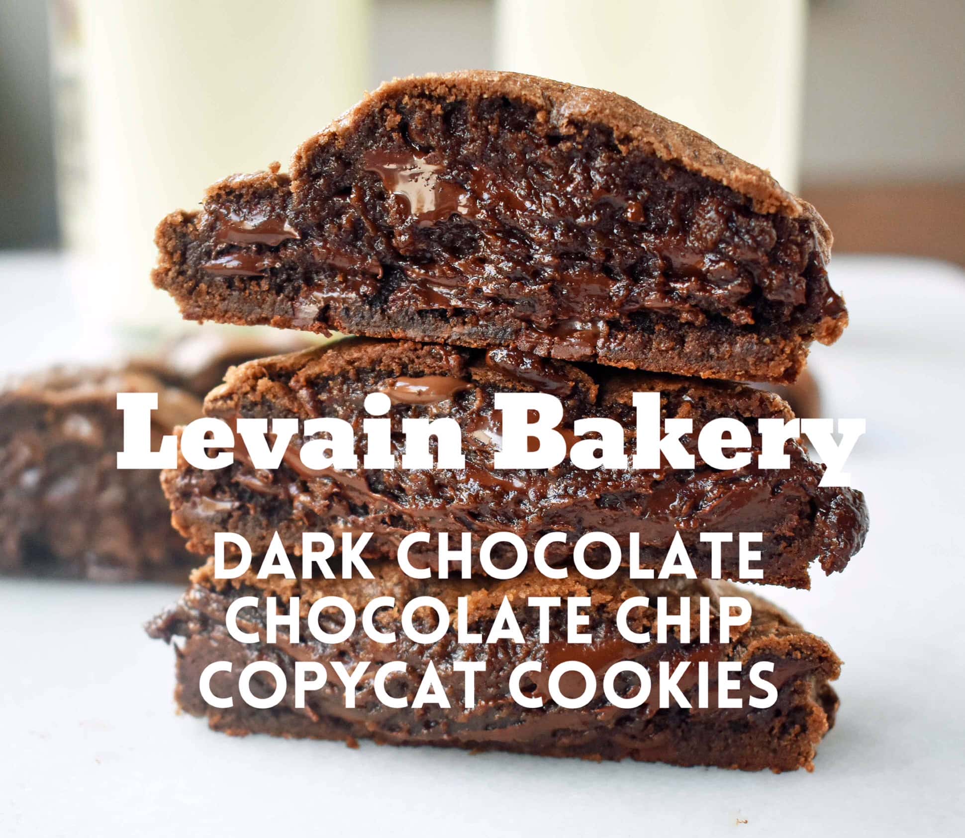Levain Bakery Dark Chocolate Chocolate Chip Copycat Cookies by Modern Honey. The original copycat Levain Bakery Cookie recipe that has a 5 star rating. The most popular cookie from the famous New York City bakery. www.modernhoney.com