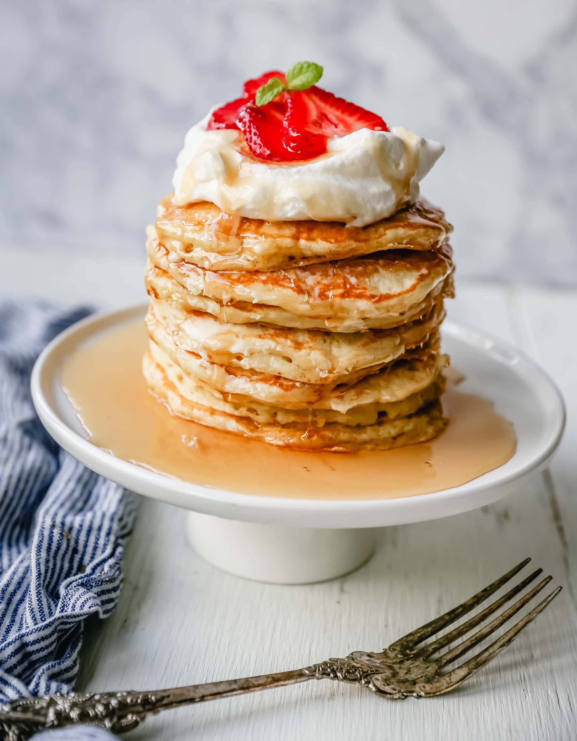 BEST BUTTERMILK PANCAKES. The best homemade buttermilk pancake recipe! This is the only pancake recipe you will ever need. Tender texture, light and fluffy, and these pancakes will melt in your mouth! 