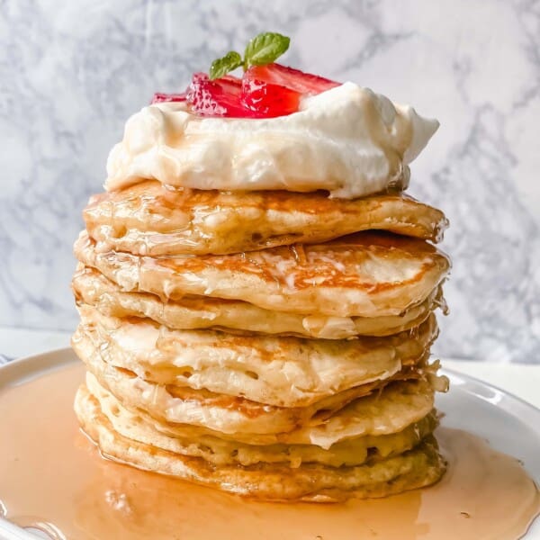 BEST BUTTERMILK PANCAKES. The best homemade buttermilk pancake recipe! This is the only pancake recipe you will ever need. Tender texture, light and fluffy, and these pancakes will melt in your mouth!