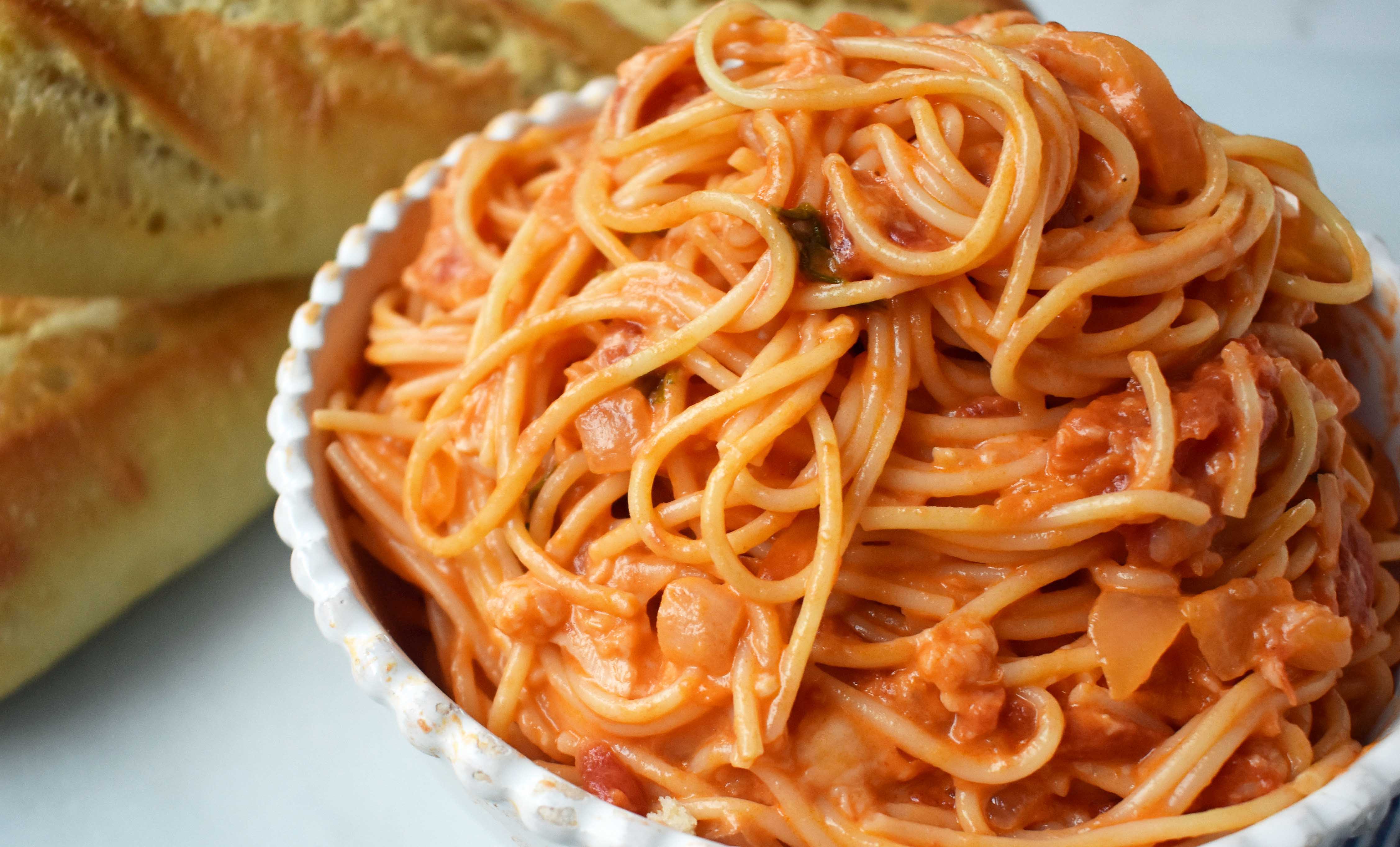 Lover's Pasta with Tomato Cream Sauce by Modern Honey