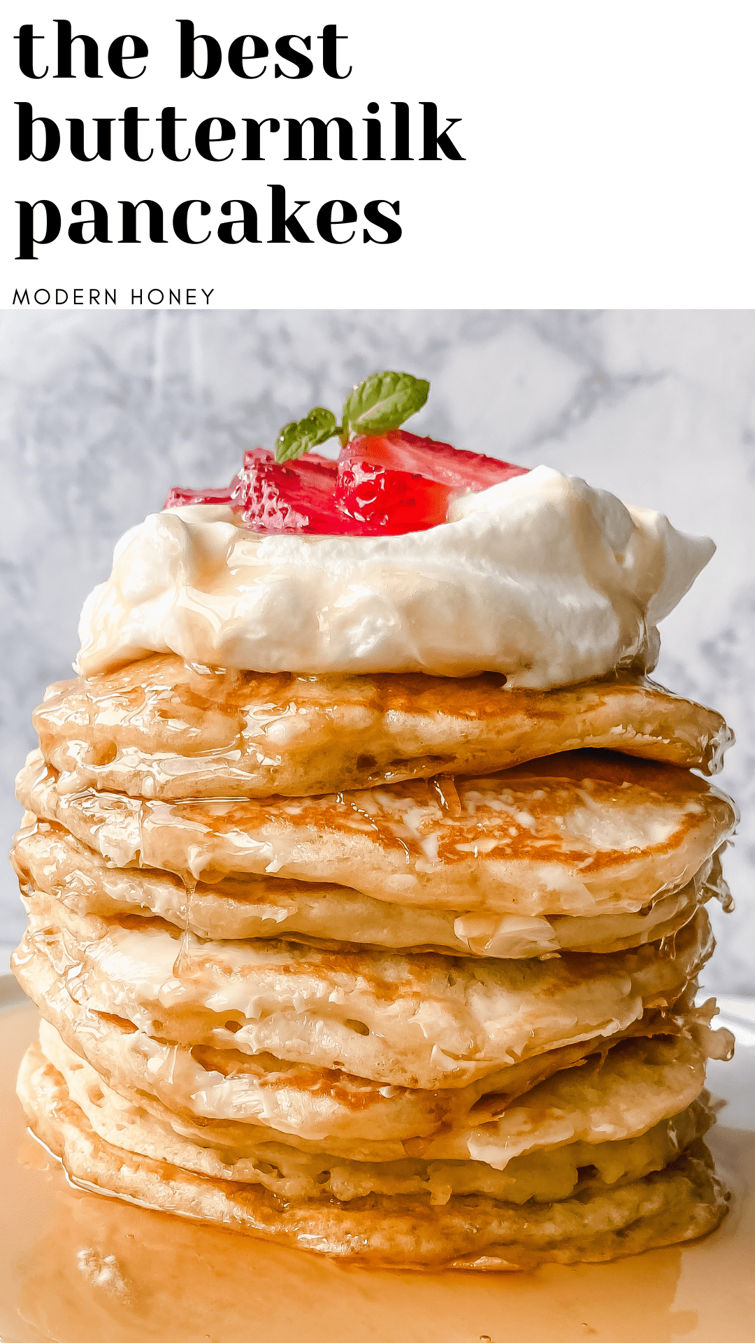 BEST BUTTERMILK PANCAKES. The best homemade buttermilk pancake recipe! This is the only pancake recipe you will ever need. Tender texture, light and fluffy, and these pancakes will melt in your mouth! 