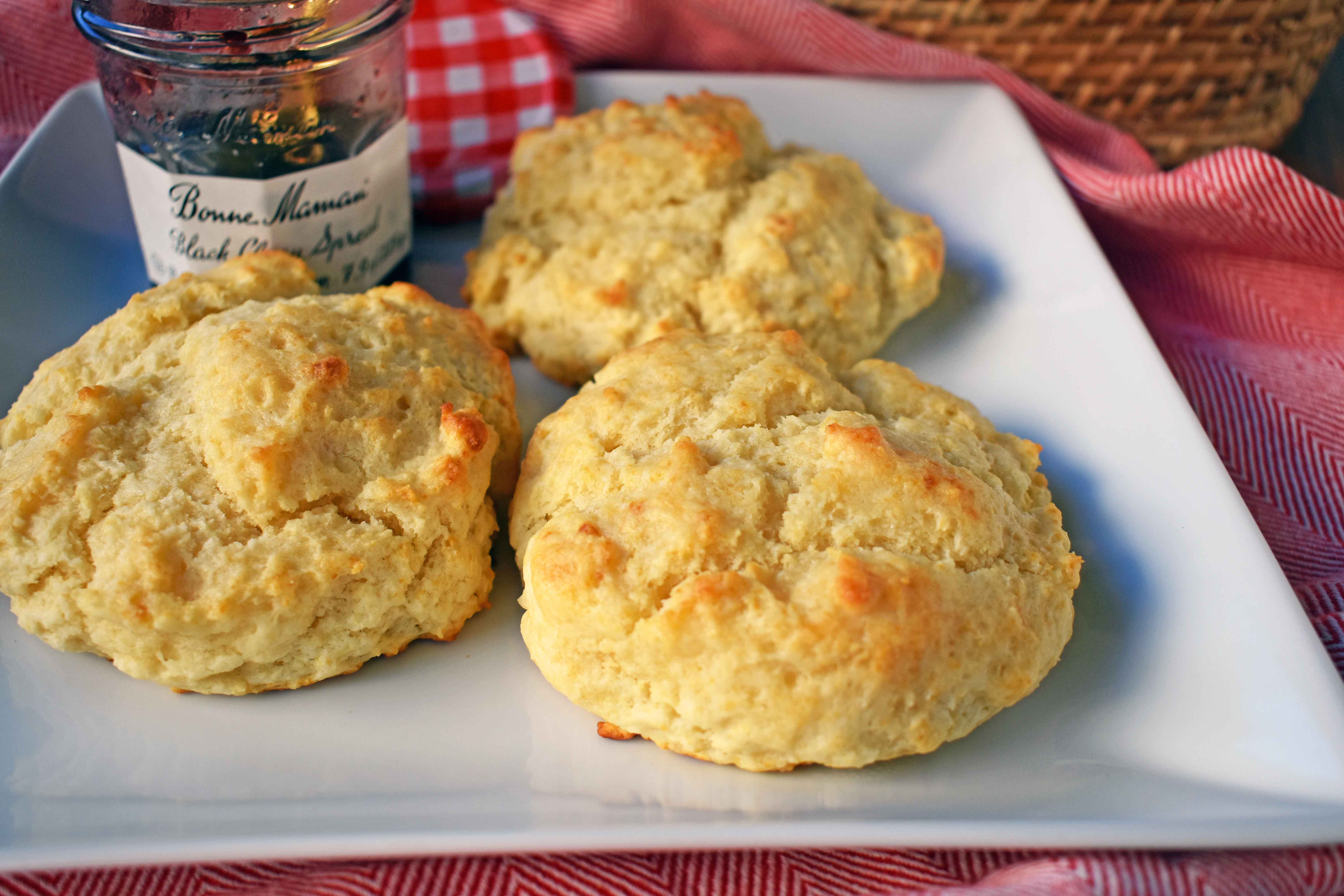 Easy Buttermilk Drop Biscuits. Homemade buttery, flaky biscuits made in less than 20 minutes. A tender, made from scratch biscuit with a crispy outer crust that is super simple to make. www.modernhoney.com
