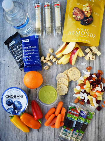  Healthy Travel Snacks. A list of healthy food for your next road trip. www.modernhoney.com