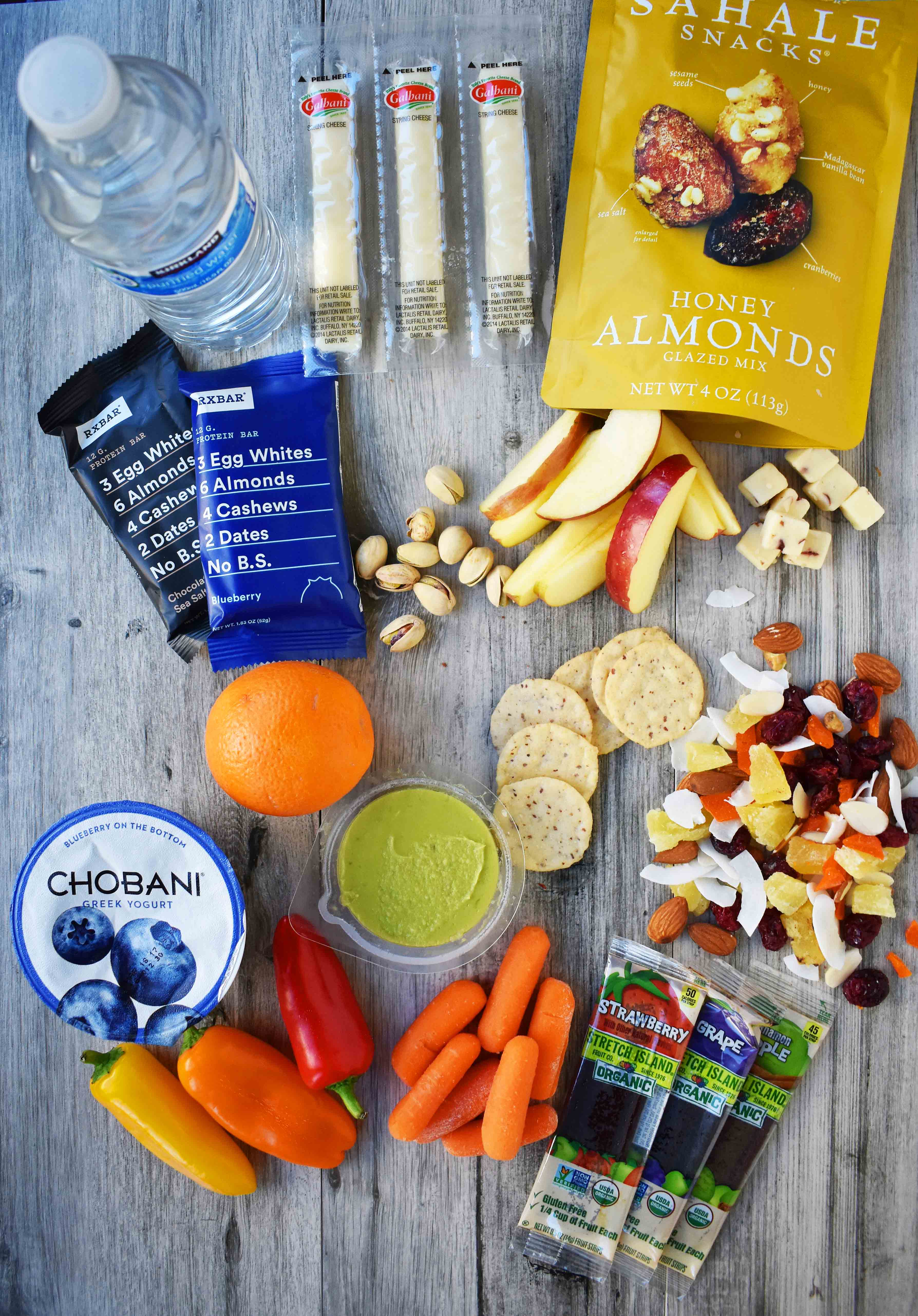  Healthy Travel Snacks. A list of healthy food for your next road trip. www.modernhoney.com