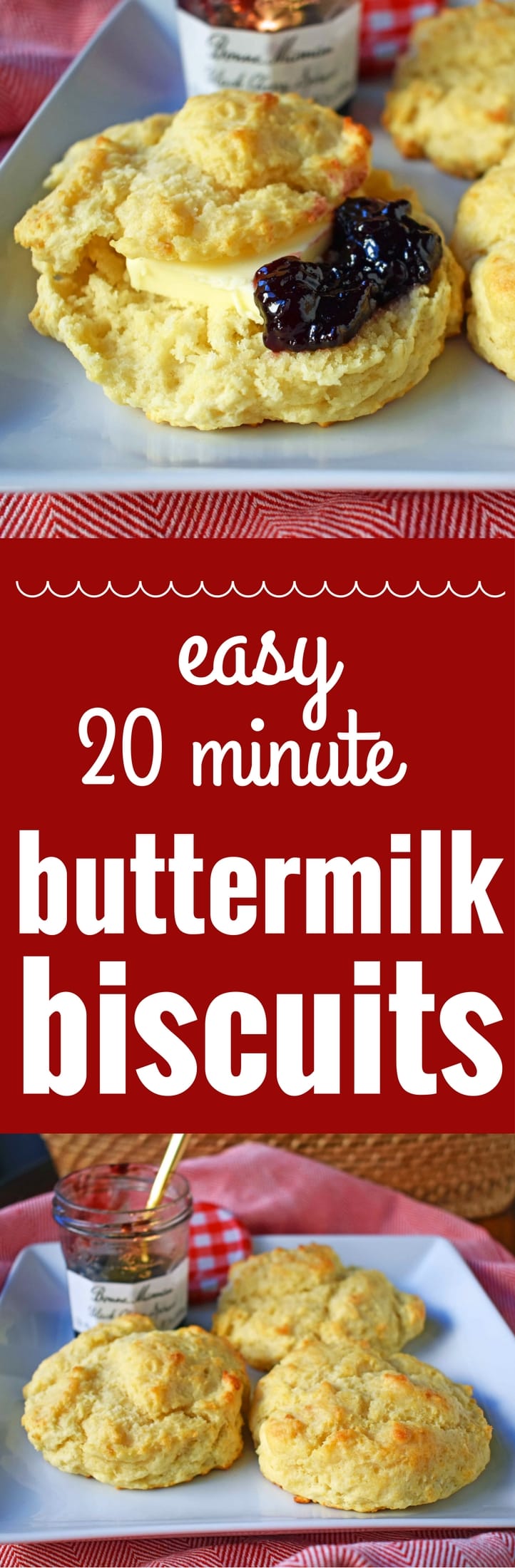 Easy Buttermilk Drop Biscuits. Homemade buttery, flaky biscuits made in less than 20 minutes. A tender, made from scratch biscuit with a crispy outer crust that is super simple to make. www.modernhoney.com