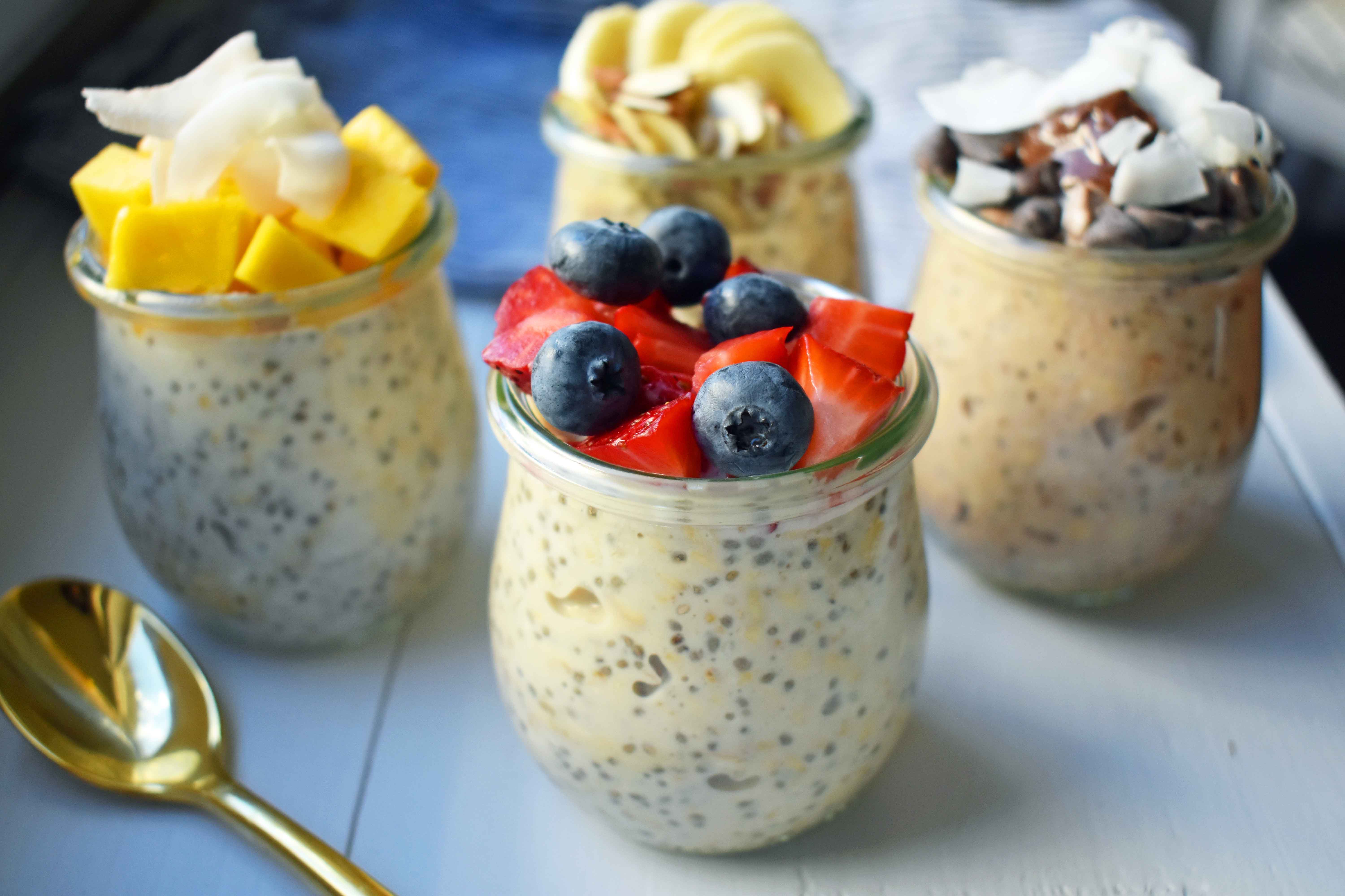 5 Ways to make Overnight Oats. 