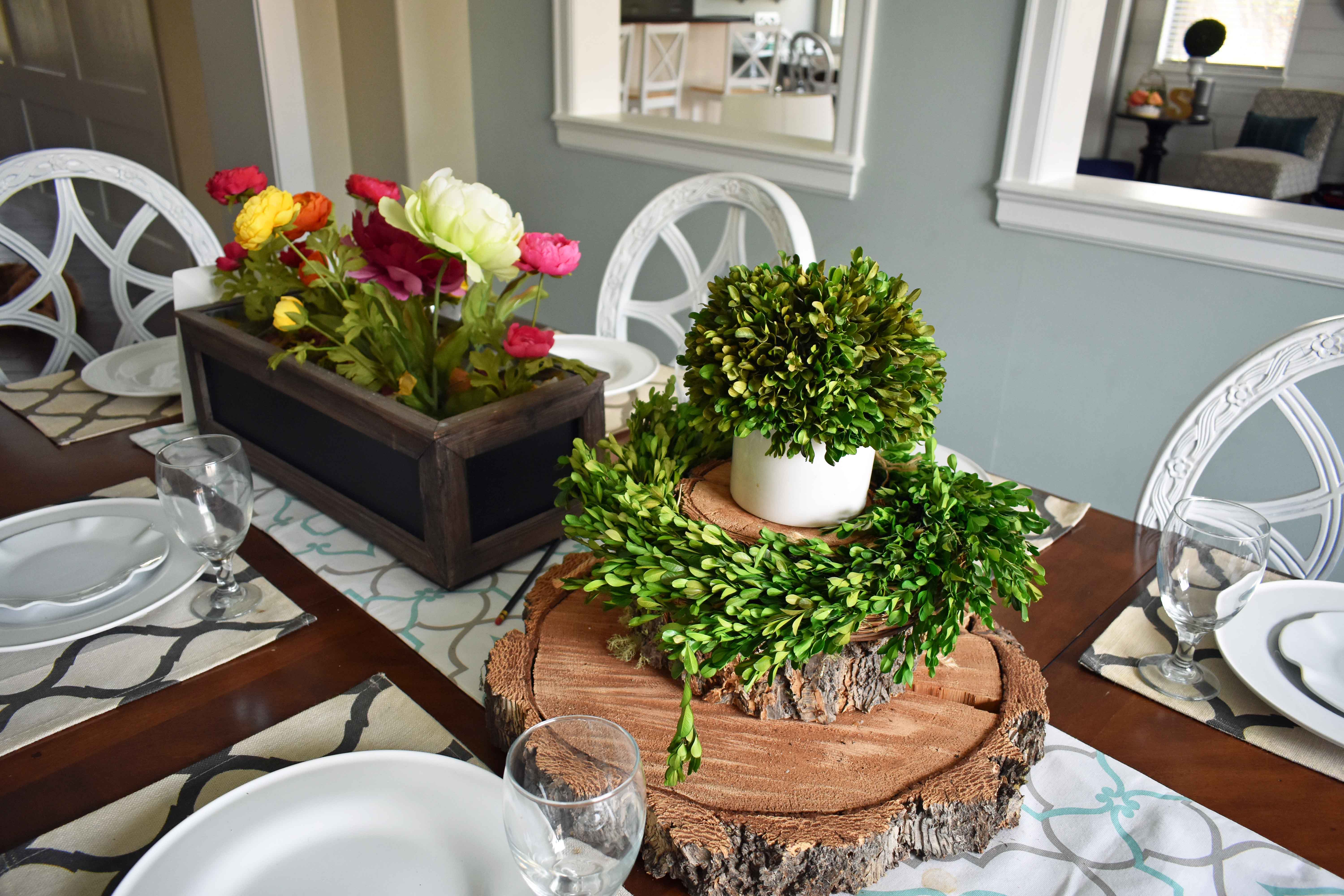 Spring Decoration Ideas. Boxwood Beauty Wreaths can be used for more than just hanging on your front door. 