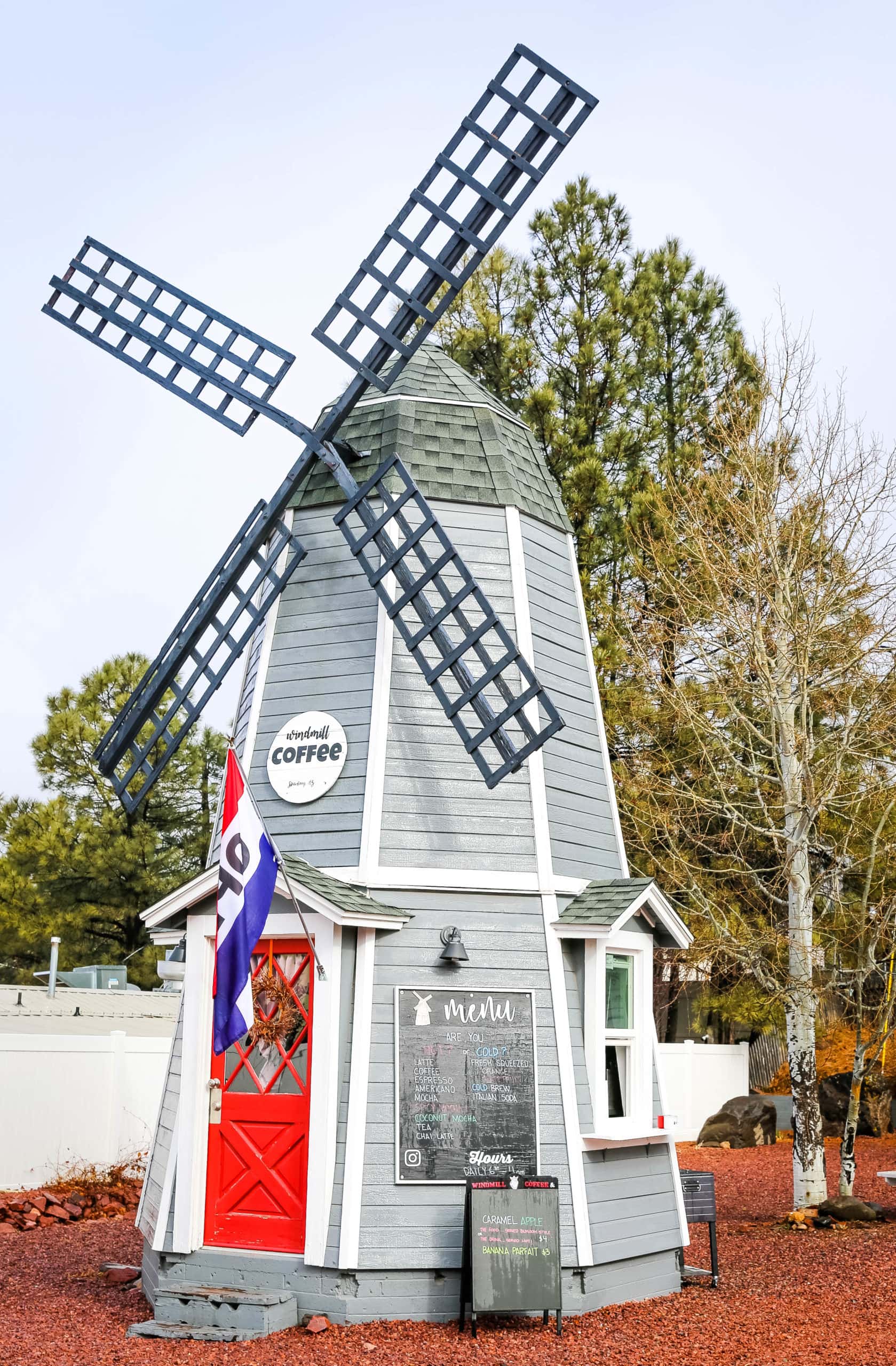 Windmill Coffee House at the Strawberry Inn in Strawberry, Arizona.