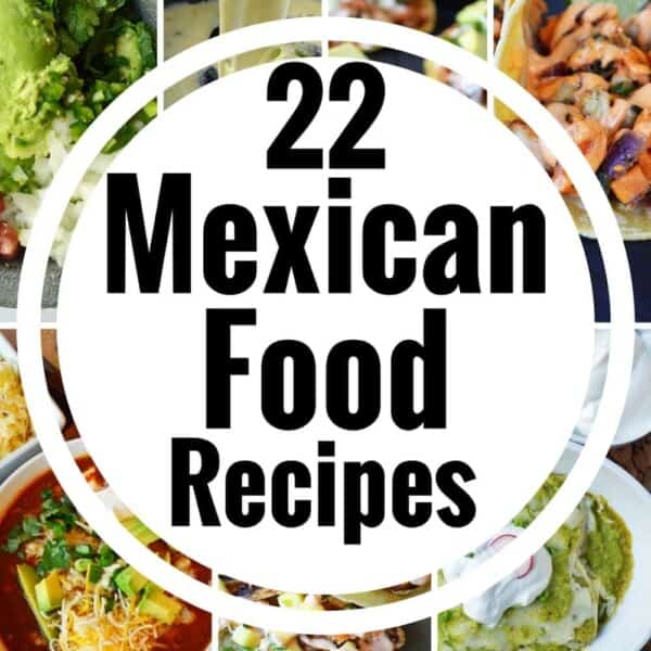 22 Mexican Food Cinco de Mayo Recipes. All of the best authentic Mexican food recipes. www.modernhoney.com #mexican #mexicanfood #cincodemayo #mexicanfoodrecipes #cincodemayorecipes #enchiladas #tacos #tostadas #friedicecream #guacamole