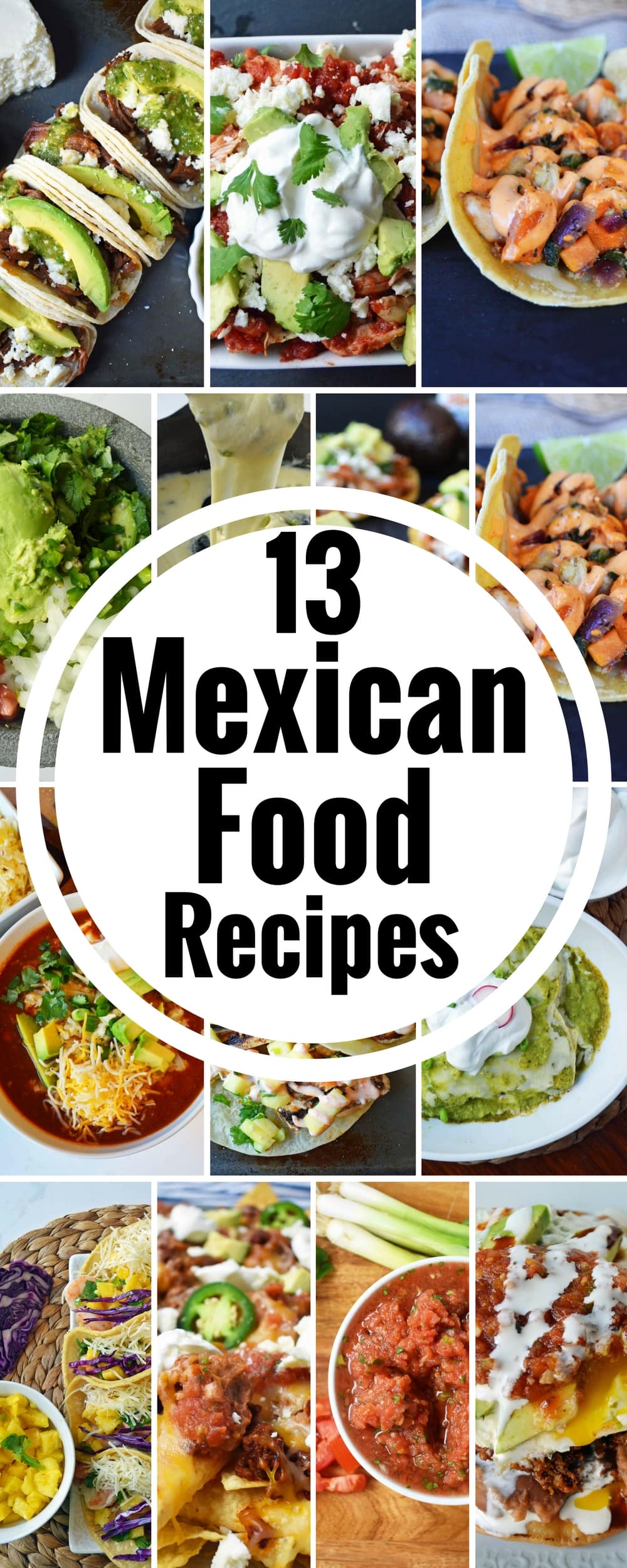 13 Cinco de Mayo Mexican Food Recipes all in one place. Chicken Enchiladas Verdes, Homemade Guacamole, Beef Barbacoa Tacos with Pepper Jack Queso, Jerk Chicken Tacos, Chorizo Tostadas, Chicken Poblano Sweet Potato Tacos, Honey Lime Shrimp Tacos, Chicken Chilaquiles, Texas Chili, Spicy Beef Nachos, Slow Cooker Beef Barbacoa, Restaurant Style Salsa, Slow Cooker Chicken Tinga Tostadas. www.modernhoney.com