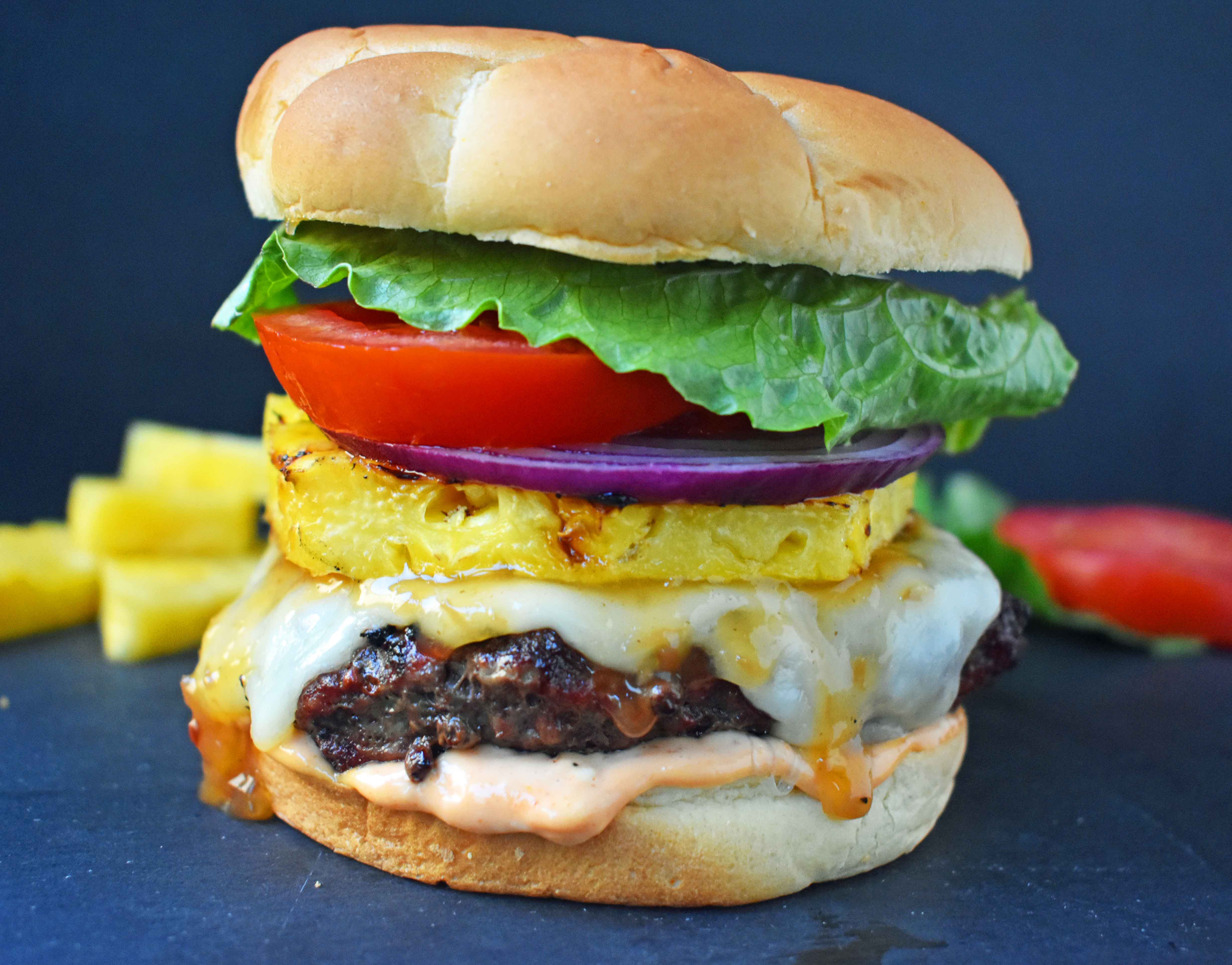 Sweet and Spicy Hawaiian Burger – Modern Honey