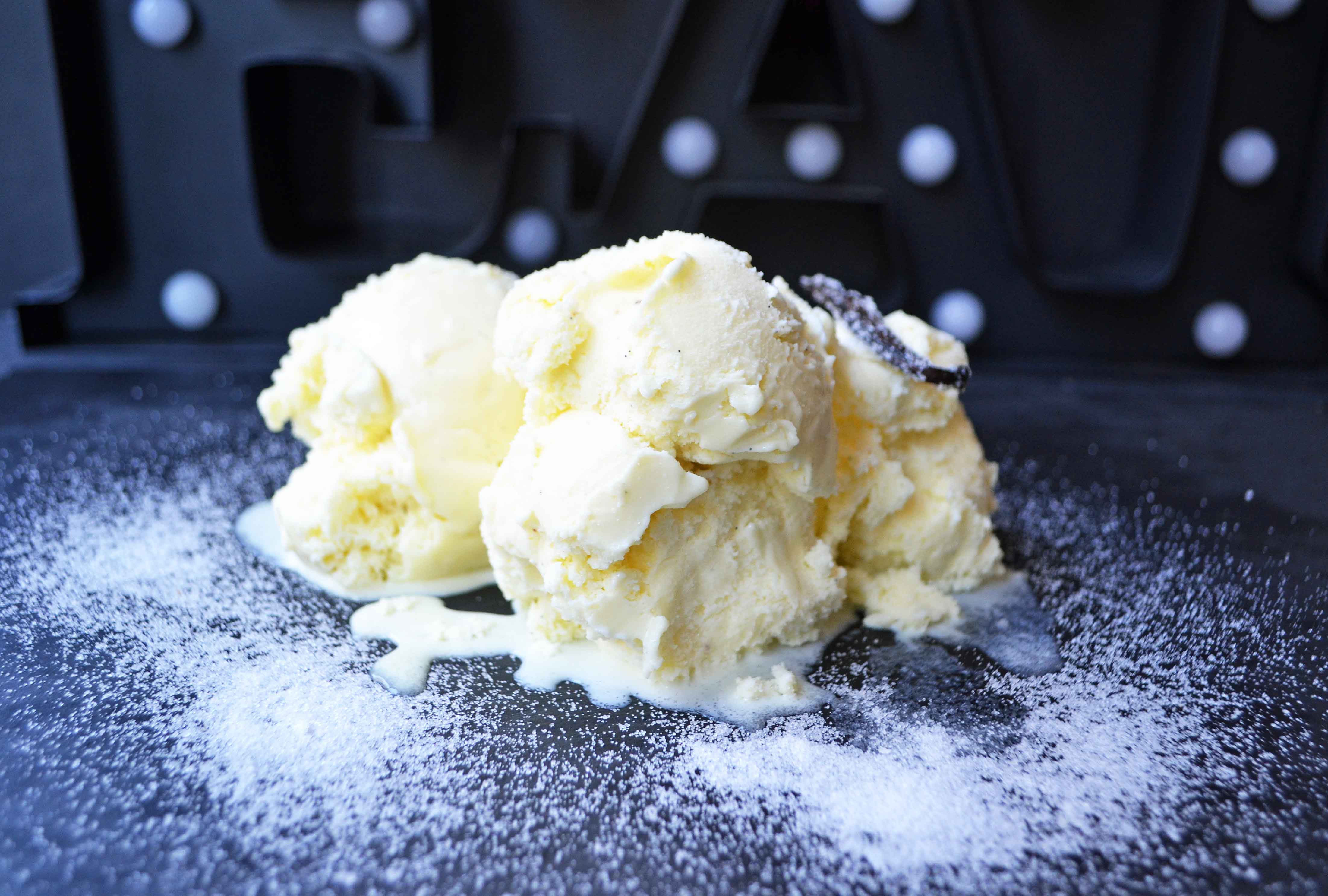 Homemade Chocolate Chip Cookie Dough Ice Cream. Made with sweet cream ice cream and homemade chocolate chip cookie dough. The perfect homemade ice cream! www.modernhoney.com